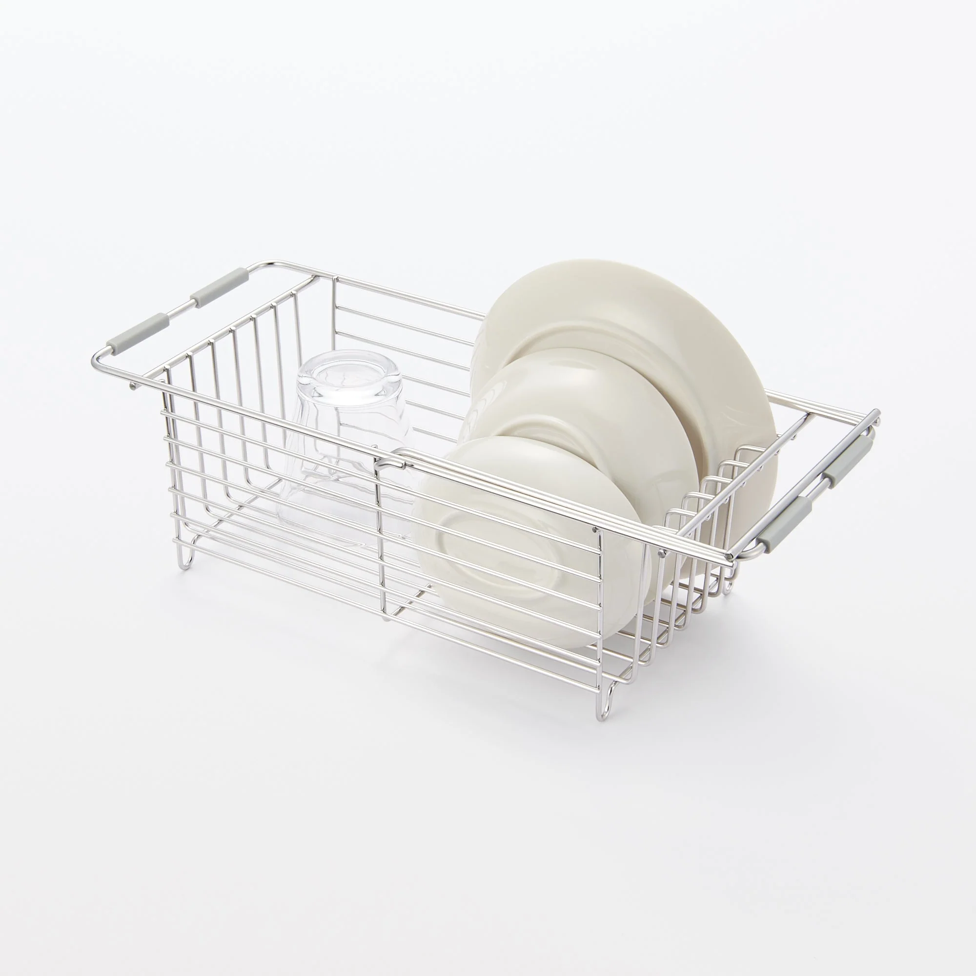 Stainless Steel Basket Sliding Type W16-20.9 x D6.7 x H5.1" - Image 2