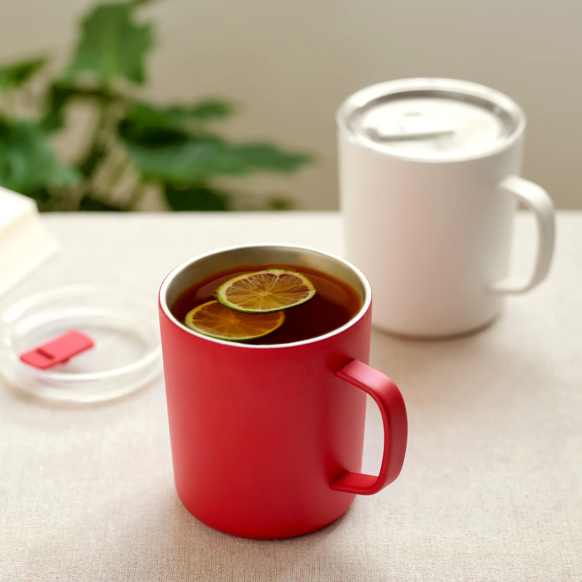 Stainless Steel Mug Cup - White (16.6 fl oz) - Image 20