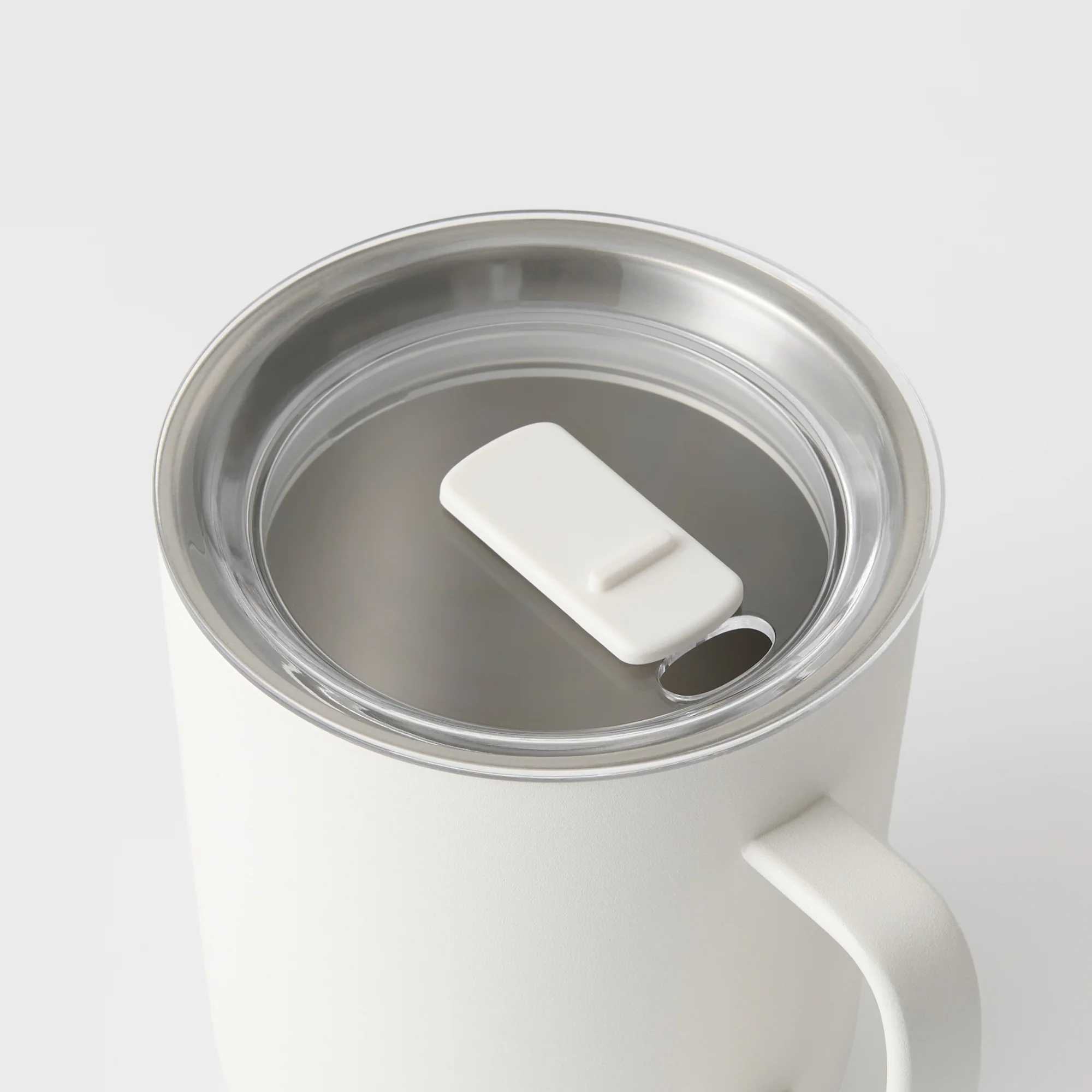 Stainless Steel Mug Cup - White (16.6 fl oz) - Image 5