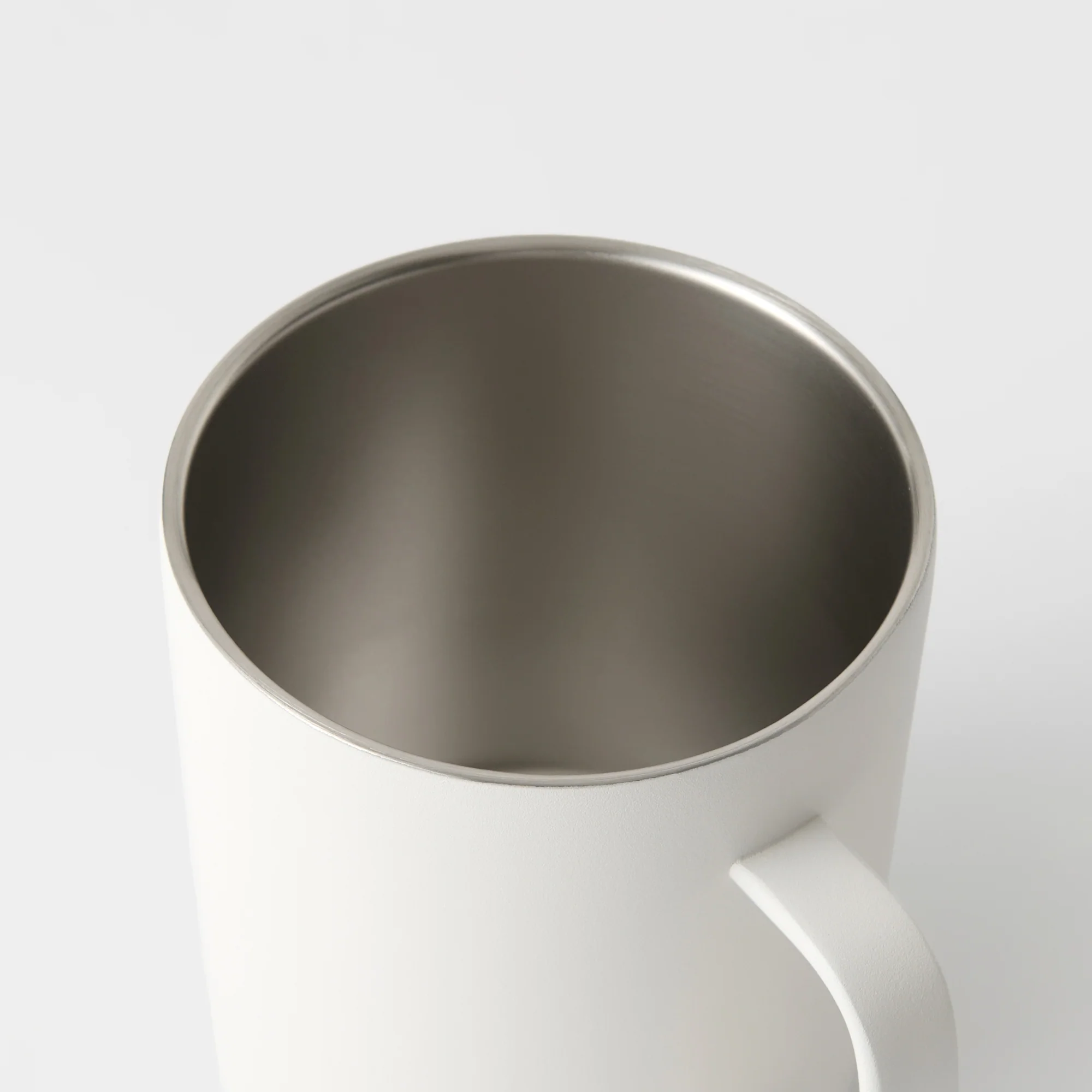 Stainless Steel Mug Cup - White (16.6 fl oz) - Image 6