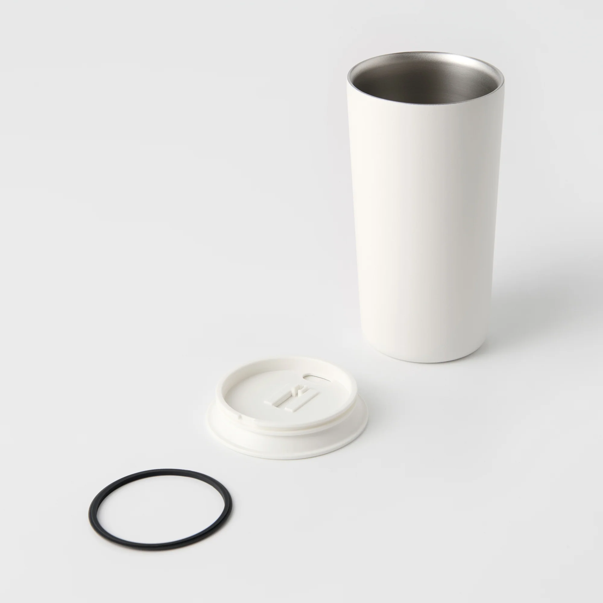 Stainless Steel Tumbler - White (15.2 fl oz) - Image 11