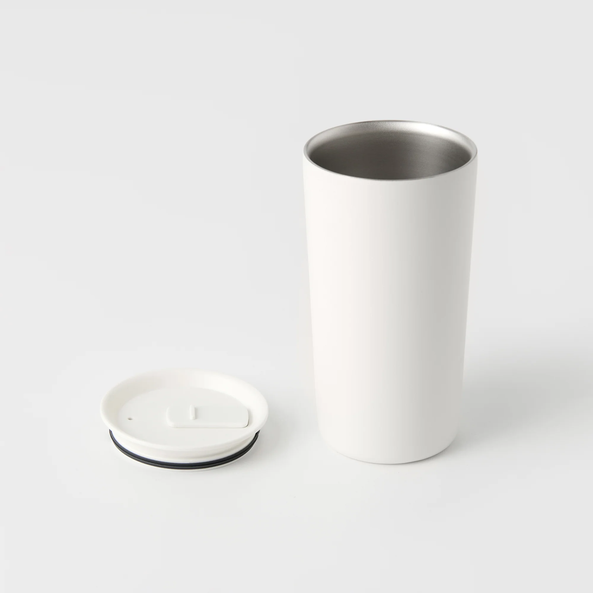 Stainless Steel Tumbler - White (15.2 fl oz) - Image 4