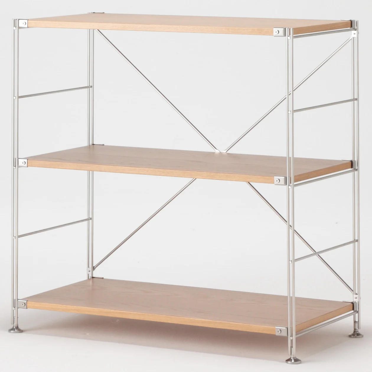 SUS Shelving Unit - Oak - Wide - Small - Image 5