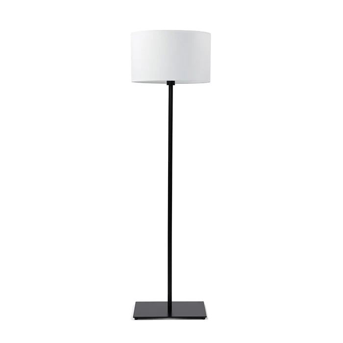 Steel Floor Lamp with Oval Shade
