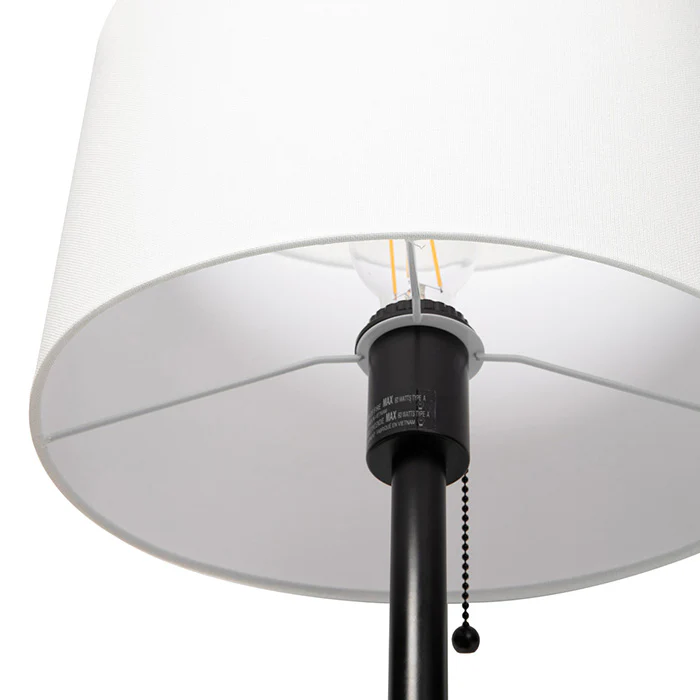 Steel Floor Lamp with Oval Shade - Image 3