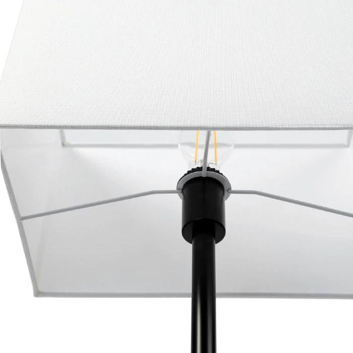 Steel Floor Lamp with Rectangle Shade - Image 3