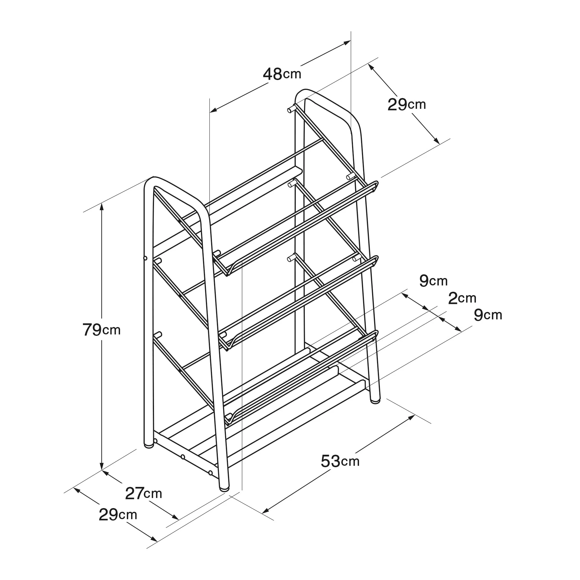 Steel Pipe Shoe Rack - Warm Gray - Image 8