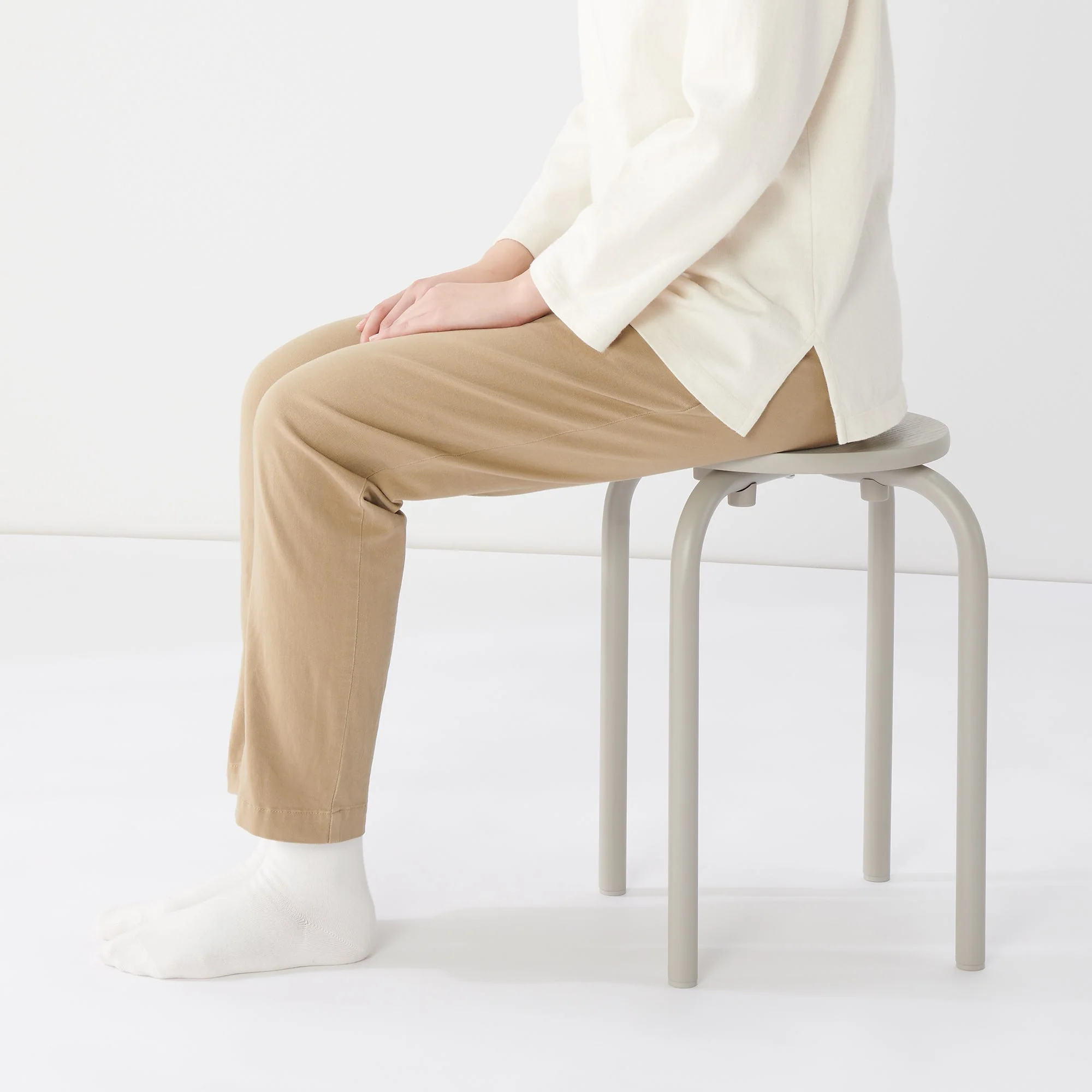 Steel Pipe Stacking Stool - Warm Gray - Image 3