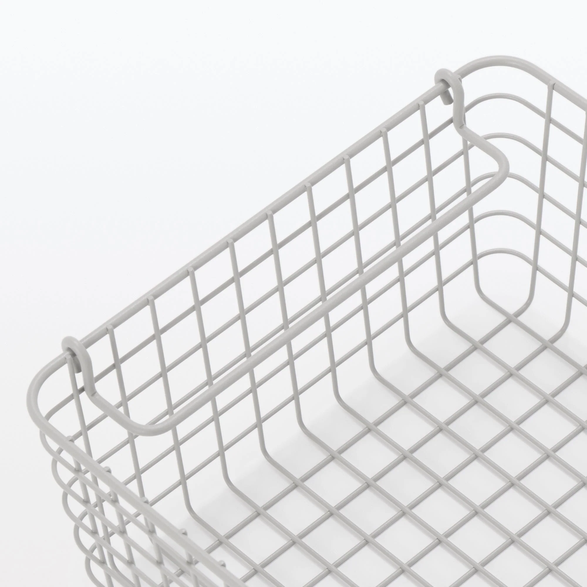Steel Pipe Storage Rack Basket Set - Warm Gray - Image 5