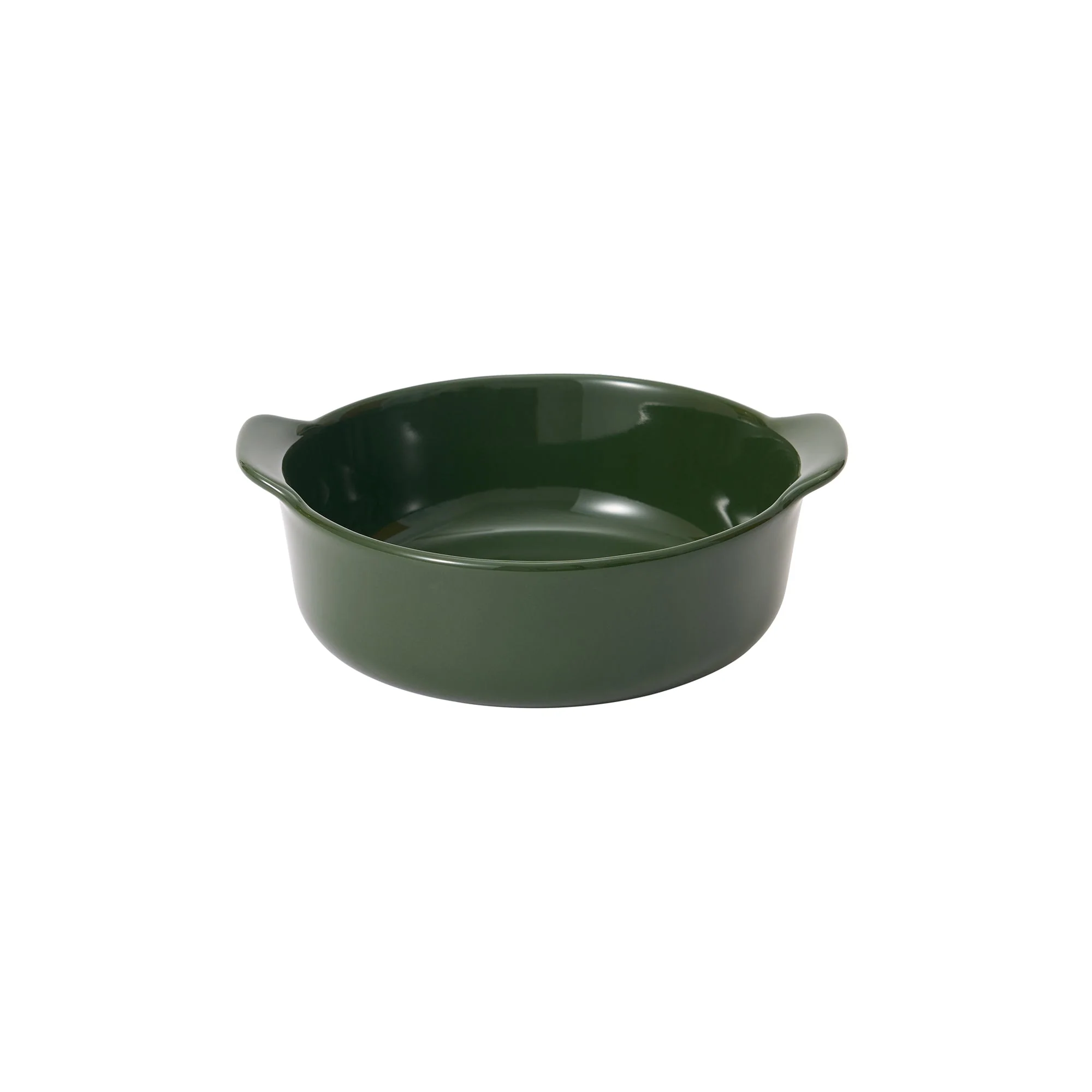 Stoneware Bowl (Dia. 5.1") - Dark Green