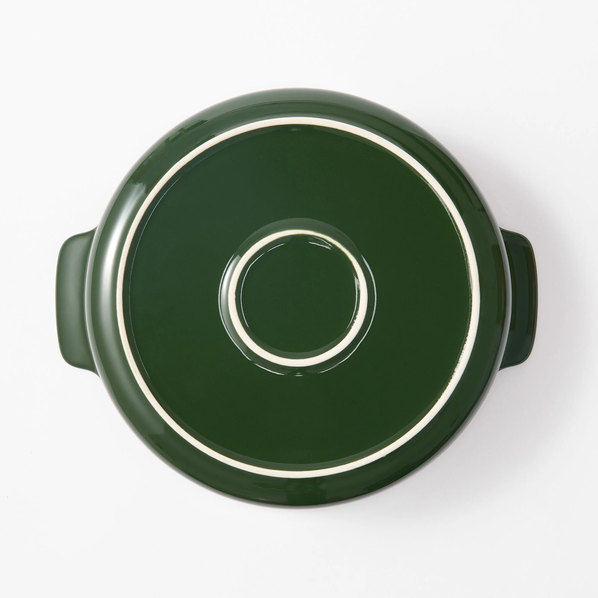 Stoneware Bowl (Dia. 8.2") - Dark Green - Image 4