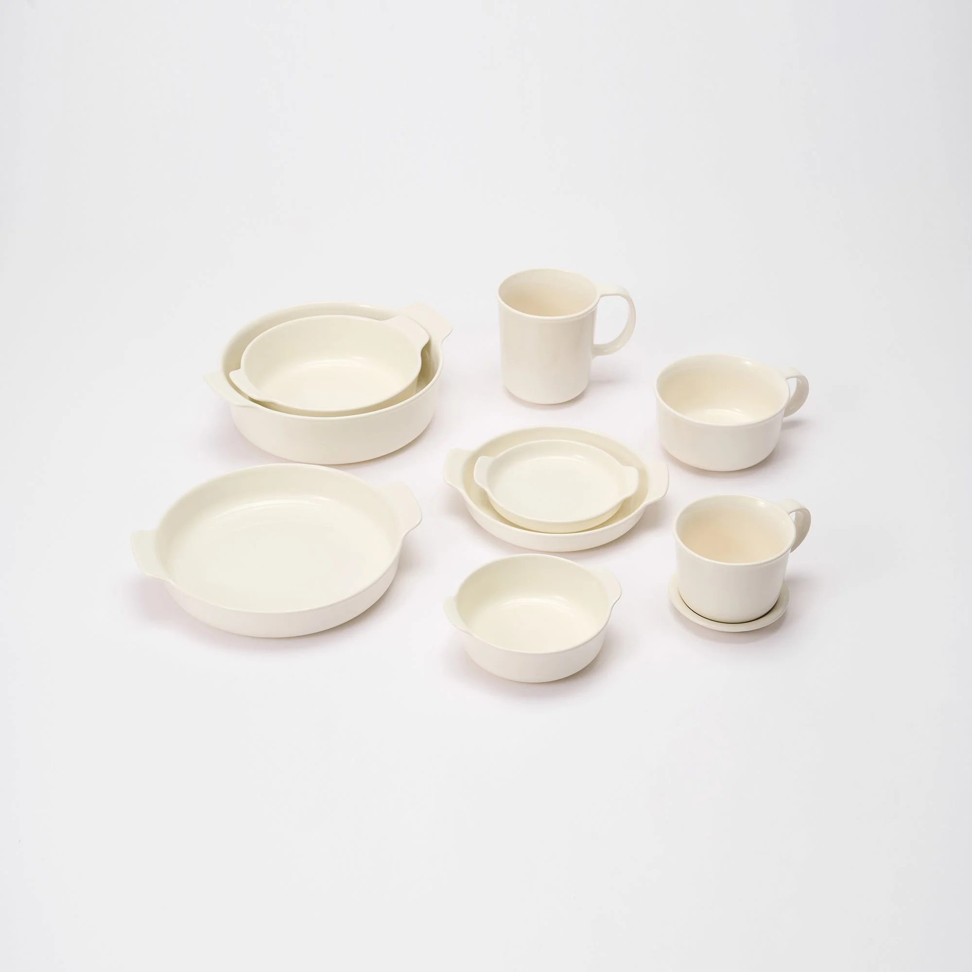Stoneware Bowl (Dia. 8.2") - Off White - Image 8