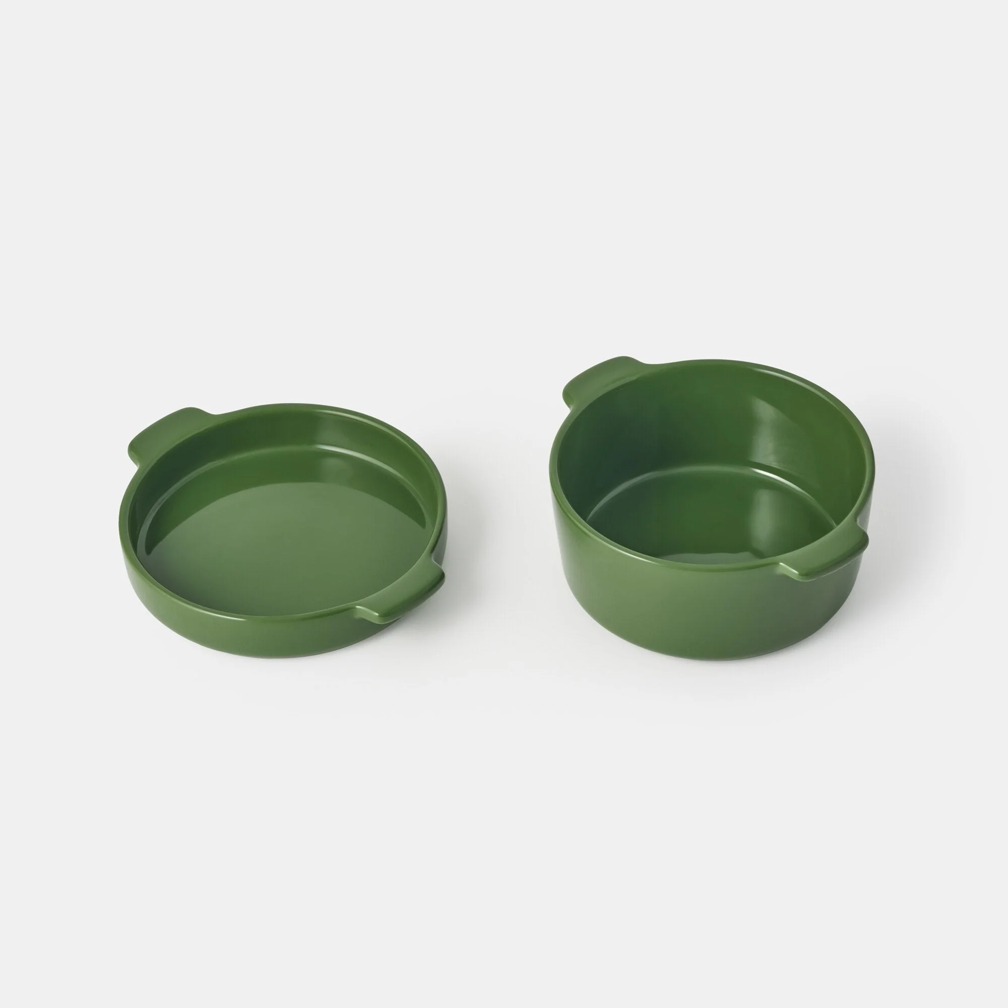 Stoneware Mini Cocotte Bowl (Dia. 6.2") - Green - Image 4