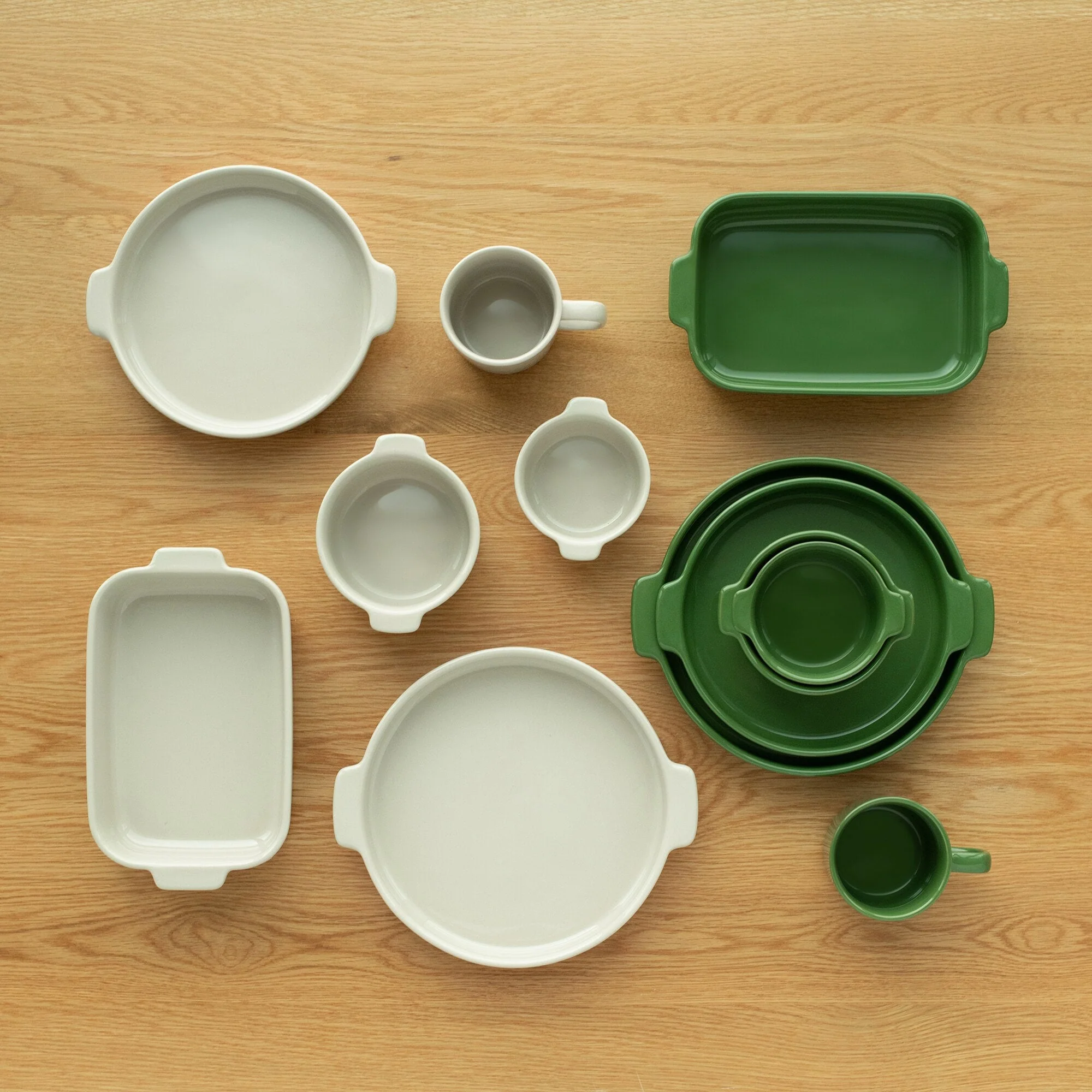 Stoneware Mini Cocotte Bowl (Dia. 4.5") - Green - Image 6