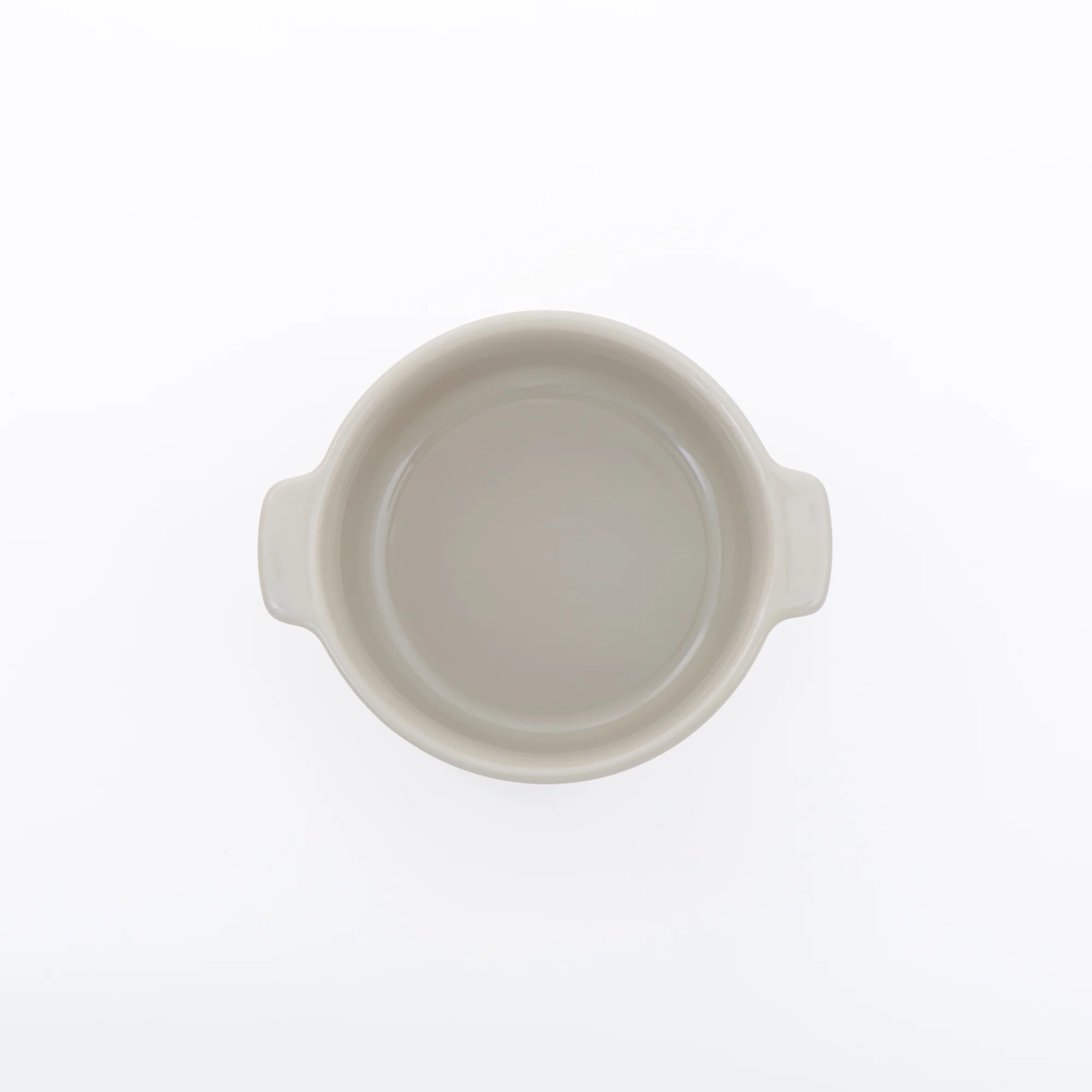 Stoneware Mini Cocotte Bowl (Dia. 4.5") - Gray Beige - Image 3