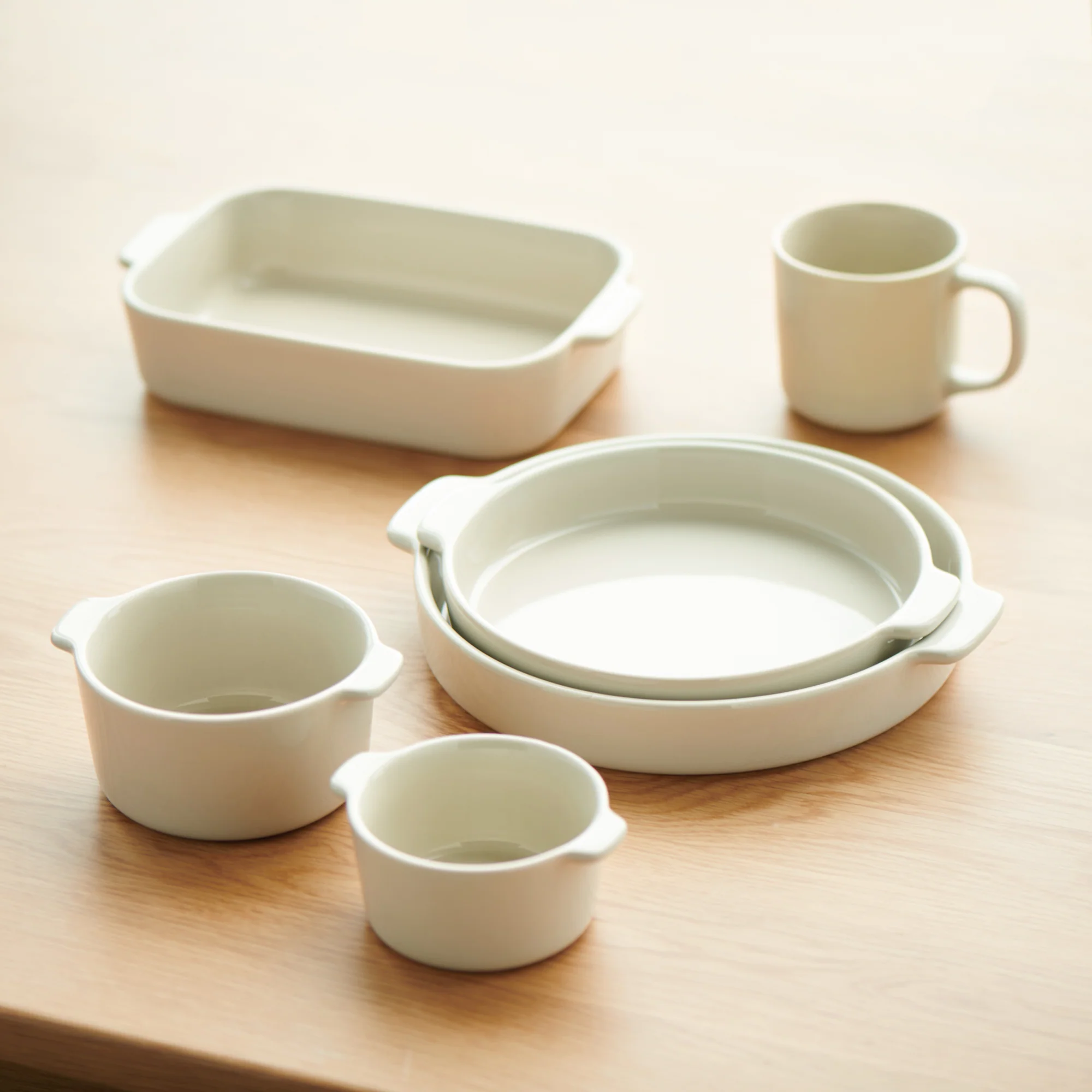 Stoneware Mini Cocotte Bowl (Dia. 4.5") - Gray Beige - Image 5