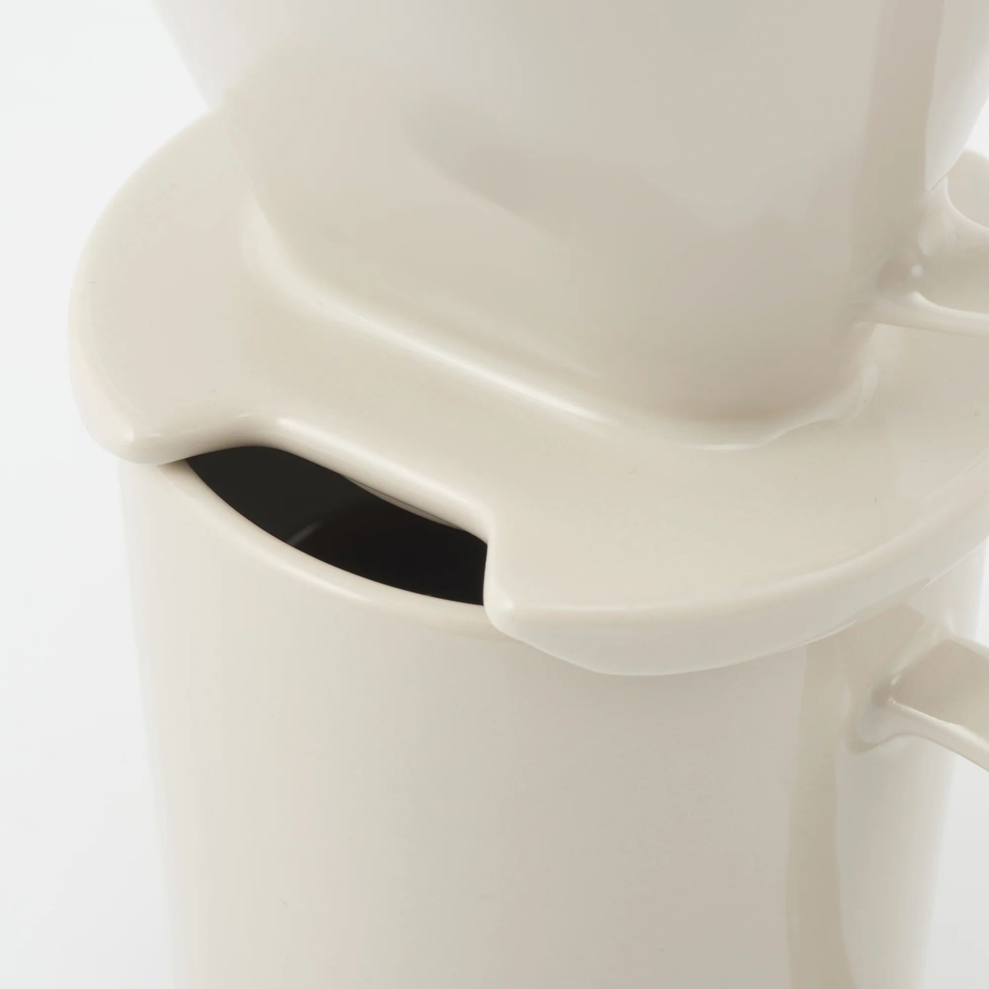 Stoneware Coffee Dripper - Gray Beige - Image 10