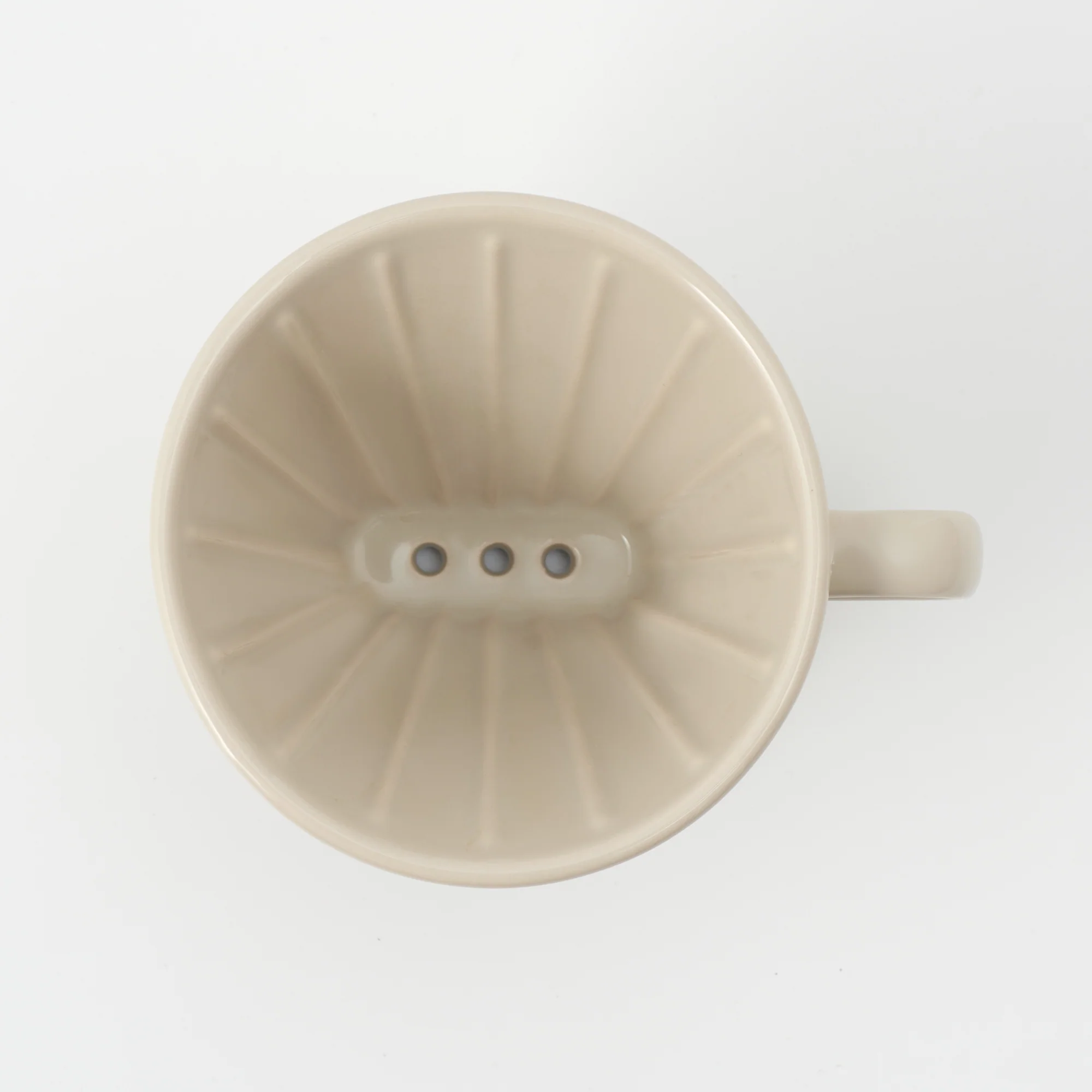 Stoneware Coffee Dripper - Gray Beige - Image 4