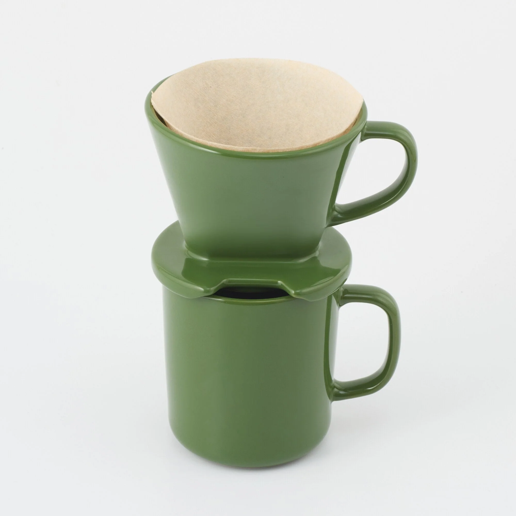 Stoneware Coffee Dripper - Green - Image 6