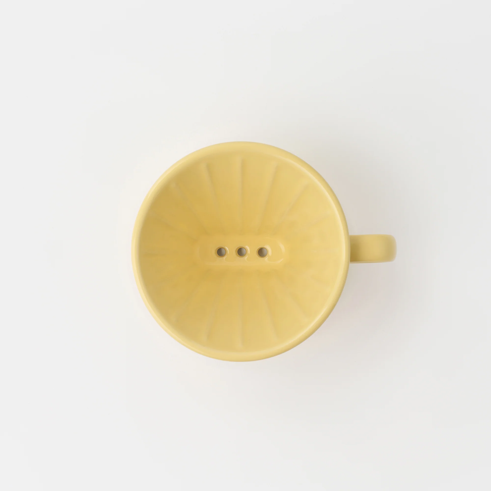 Stoneware Coffee Dripper - Light Yellow - Image 3