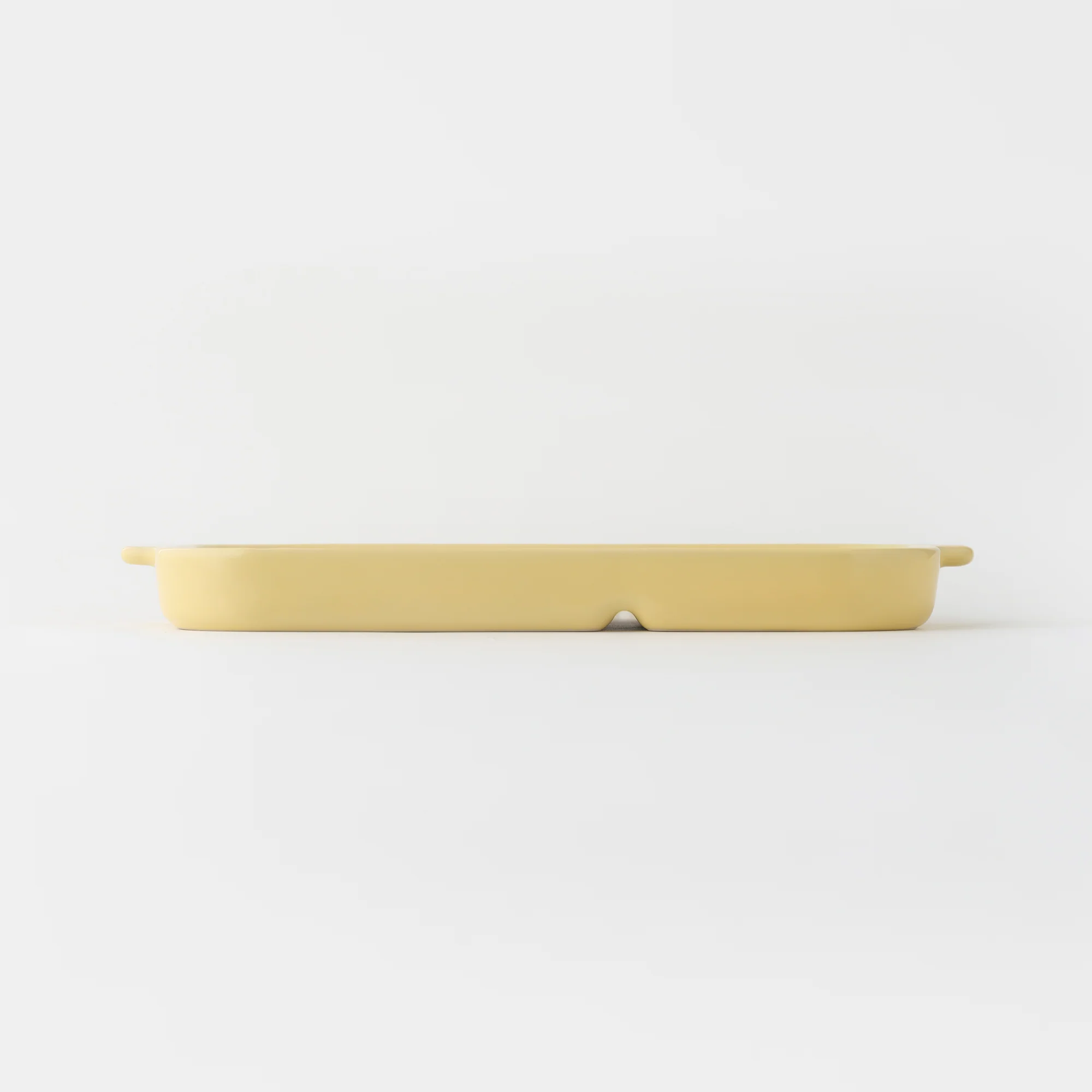 Stoneware Divided Plate - Light Yellow - Image 3