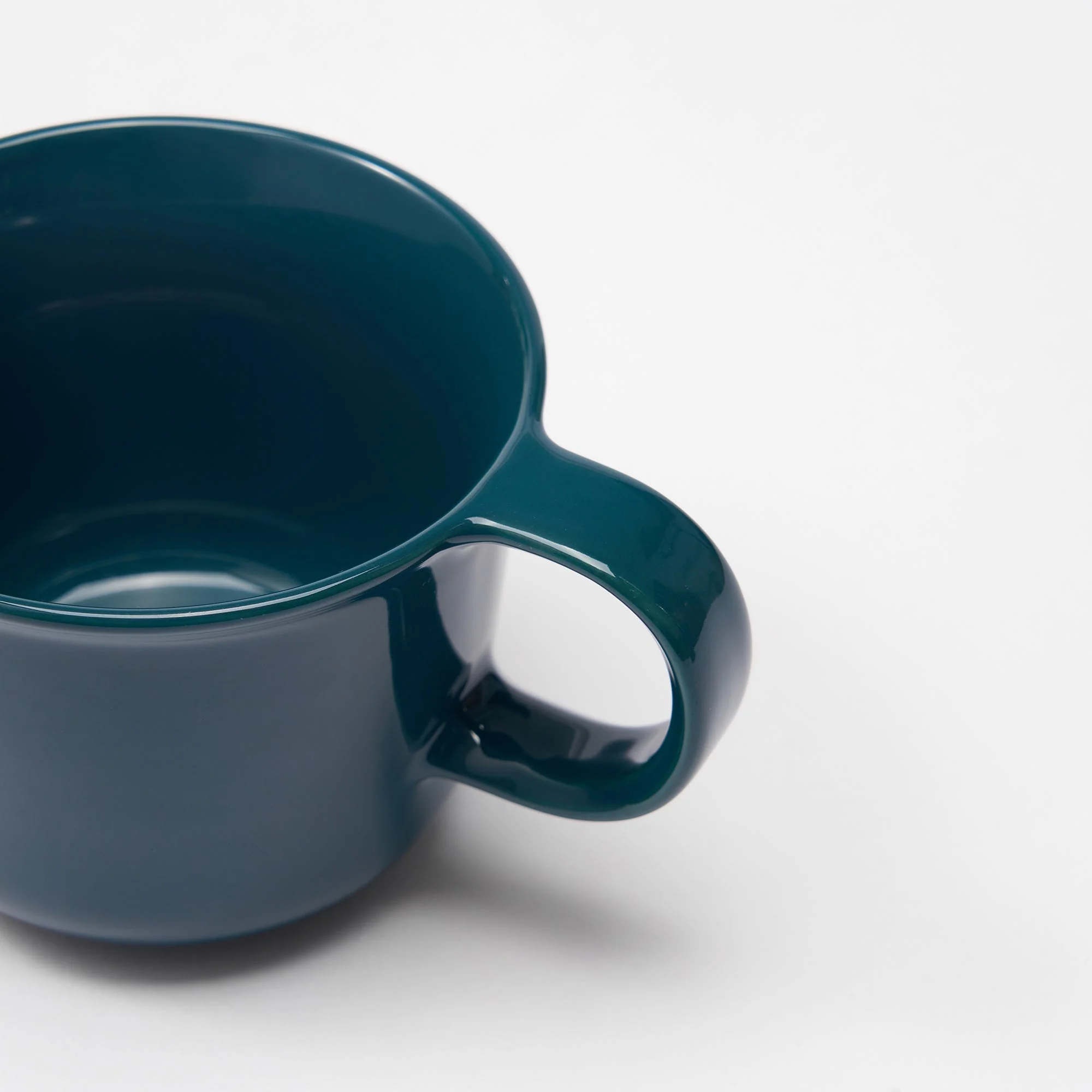 Stoneware Mug Cup (11.2 fl oz) - Dark Blue - Image 5