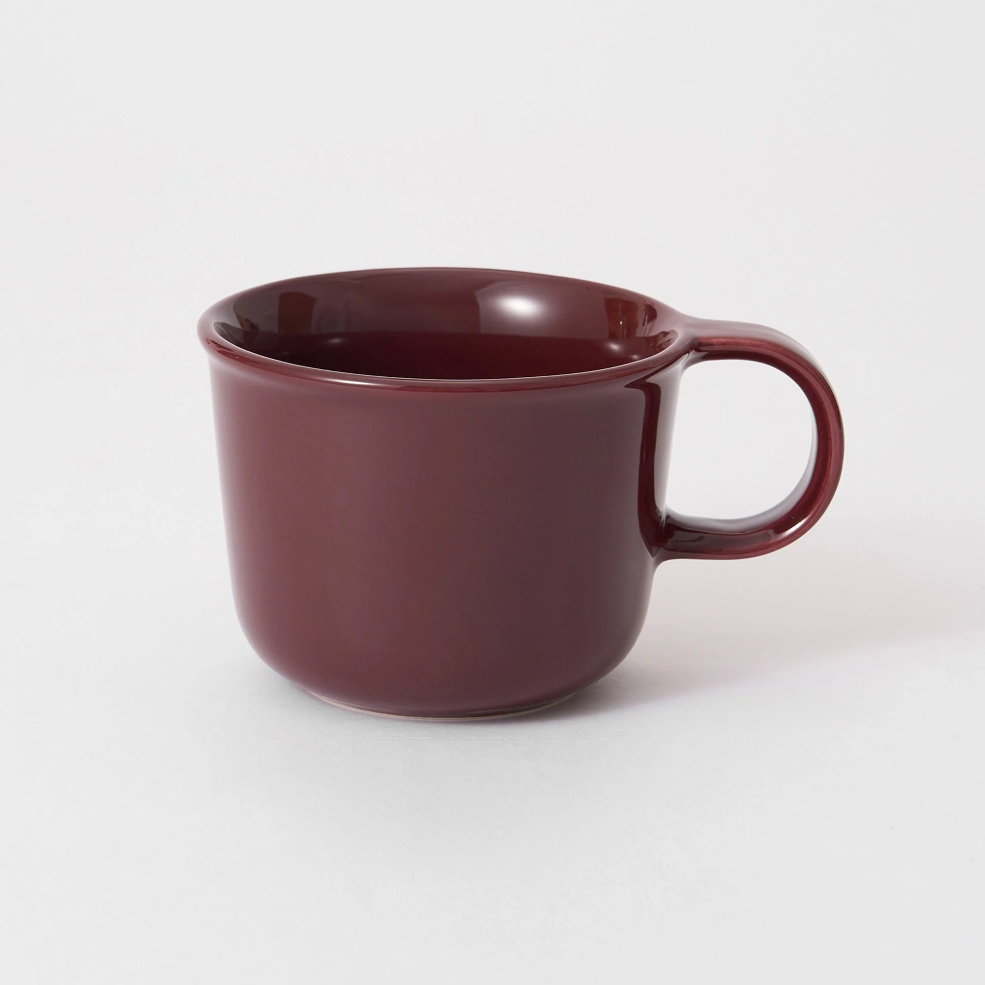 Stoneware Mug Cup (11.2 fl oz) - Dark Red - Image 2