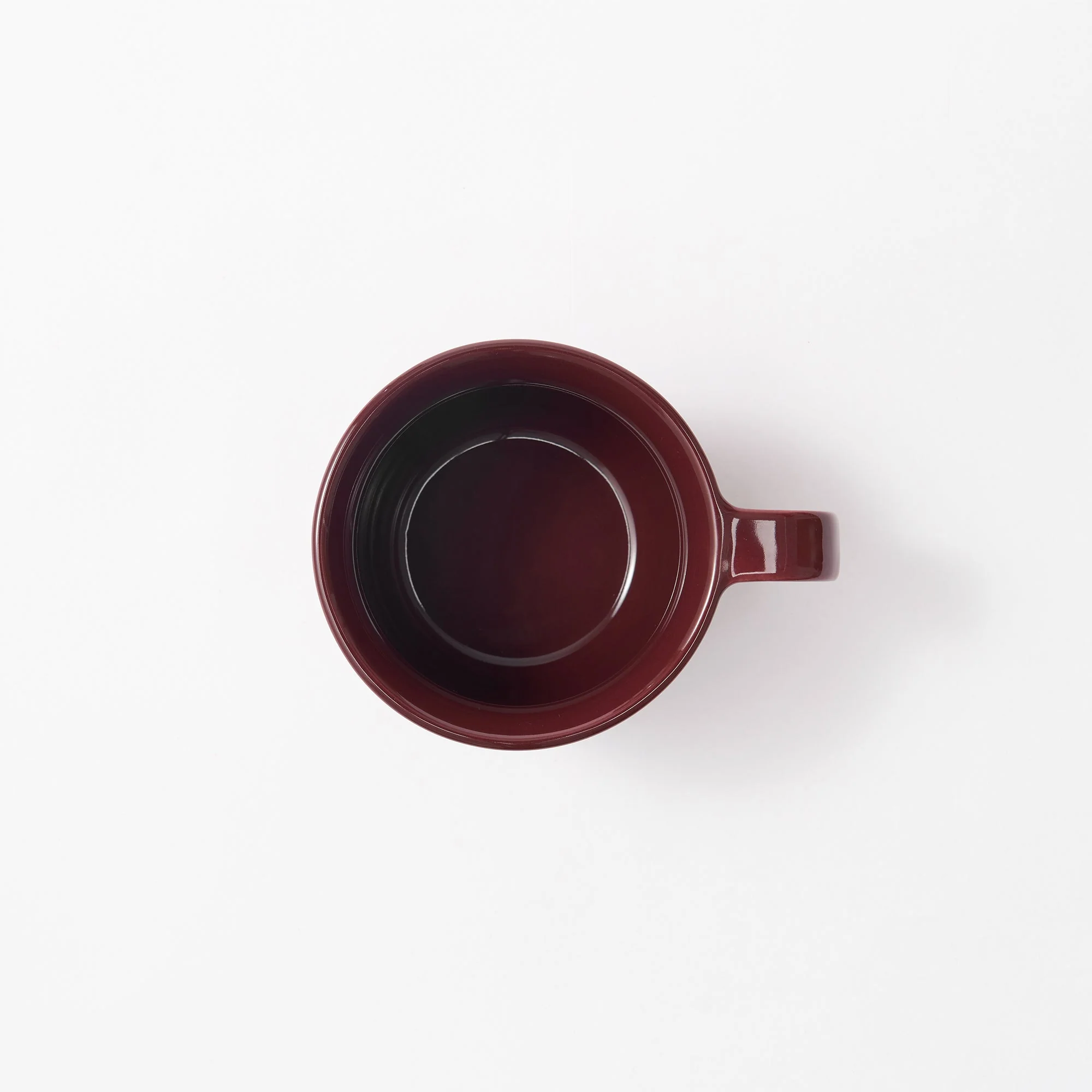 Stoneware Mug Cup (11.2 fl oz) - Dark Red - Image 3