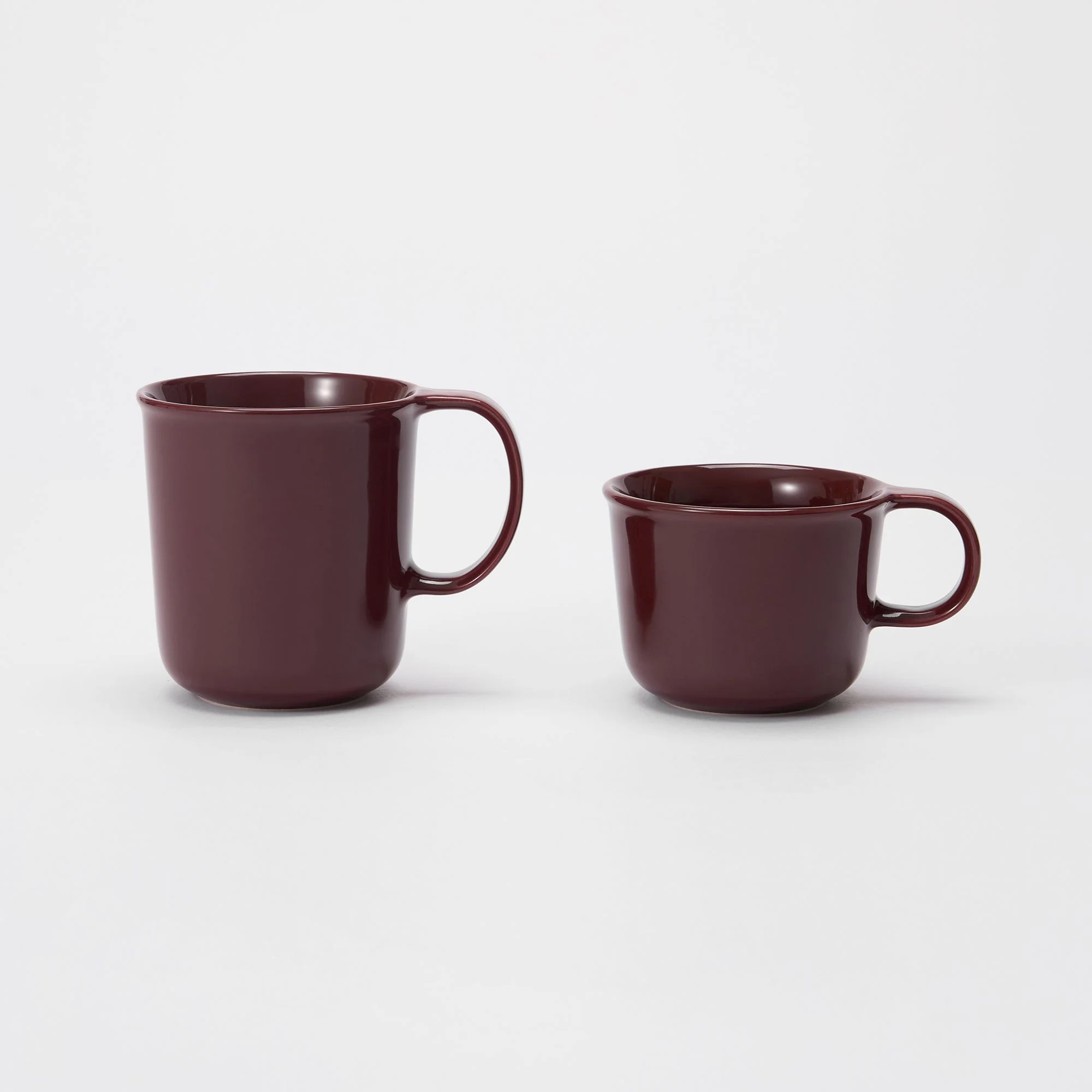 Stoneware Mug Cup (11.2 fl oz) - Dark Red - Image 7