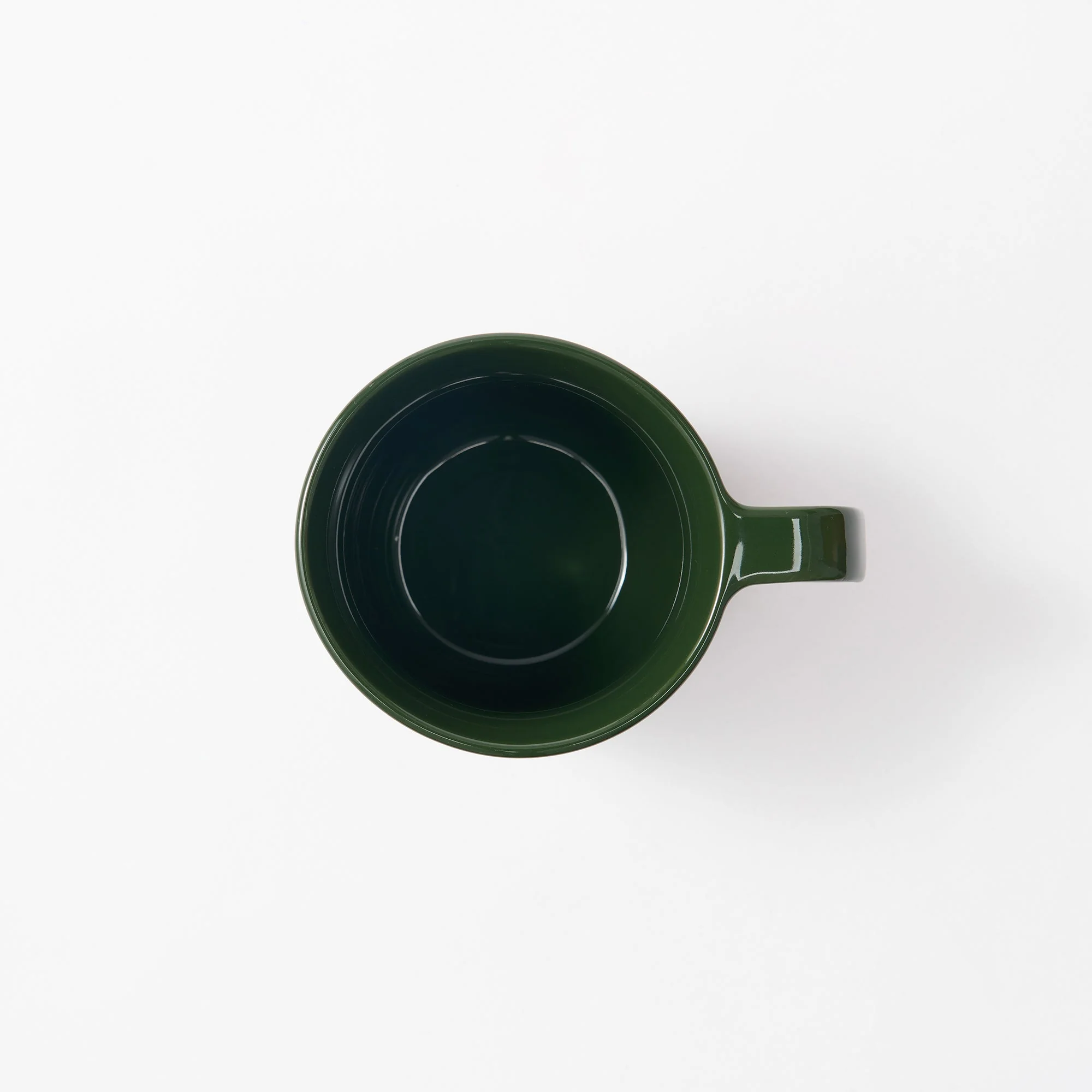 Stoneware Mug Cup (16.6 fl oz) - Dark Green - Image 3