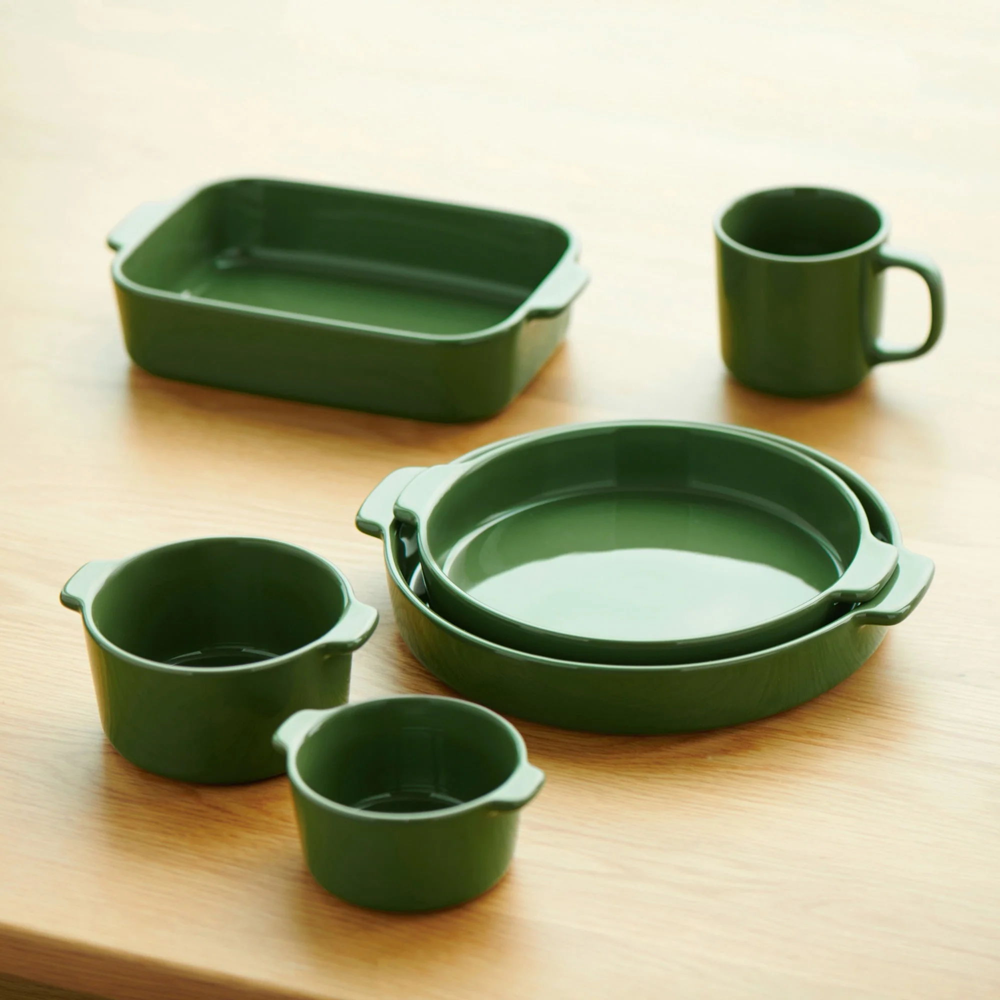 Stoneware Mug Cup (9.1 fl oz) - Green - Image 6