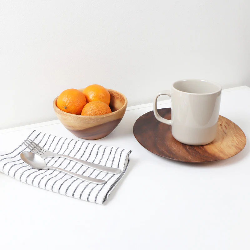 Stoneware Mug Cup (16.9 fl oz) - Gray Beige - Image 5