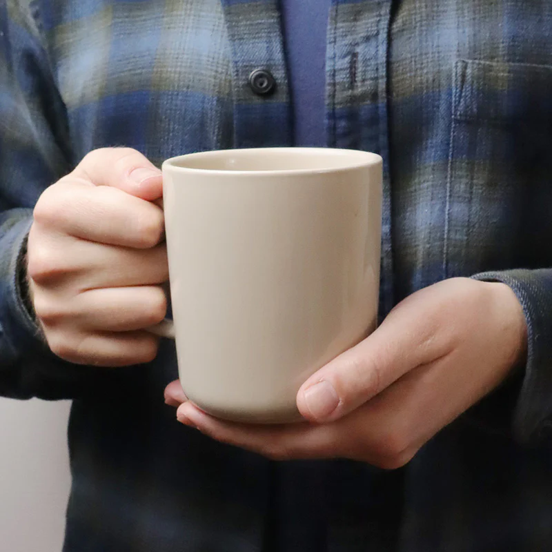 Stoneware Mug Cup (16.9 fl oz) - Gray Beige - Image 6