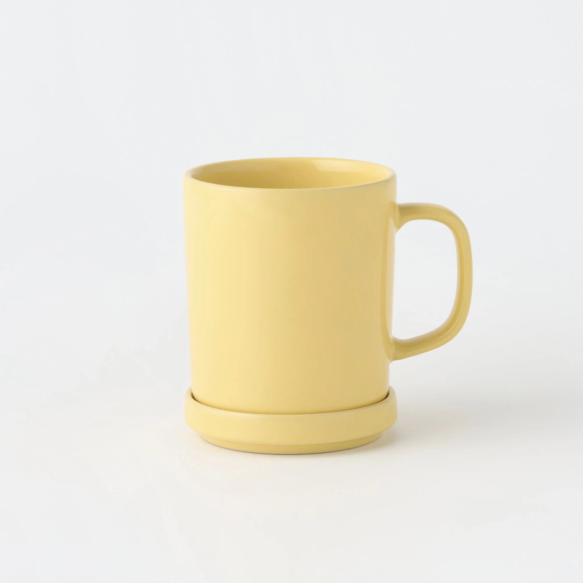 Stoneware Mug Cup (16.9 fl oz) - Light Yellow - Image 5