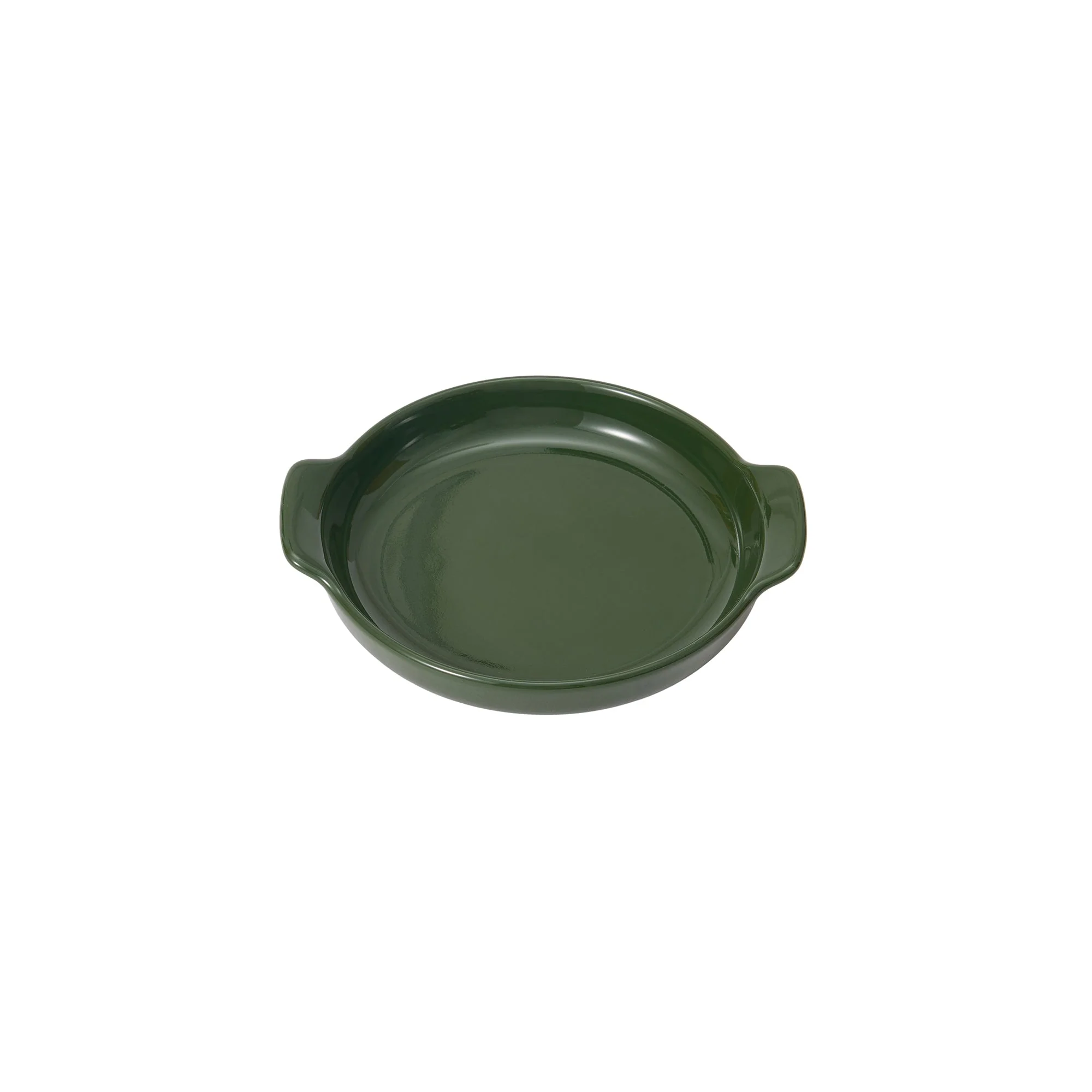 Stoneware Plate (Dia. 5") - Dark Green