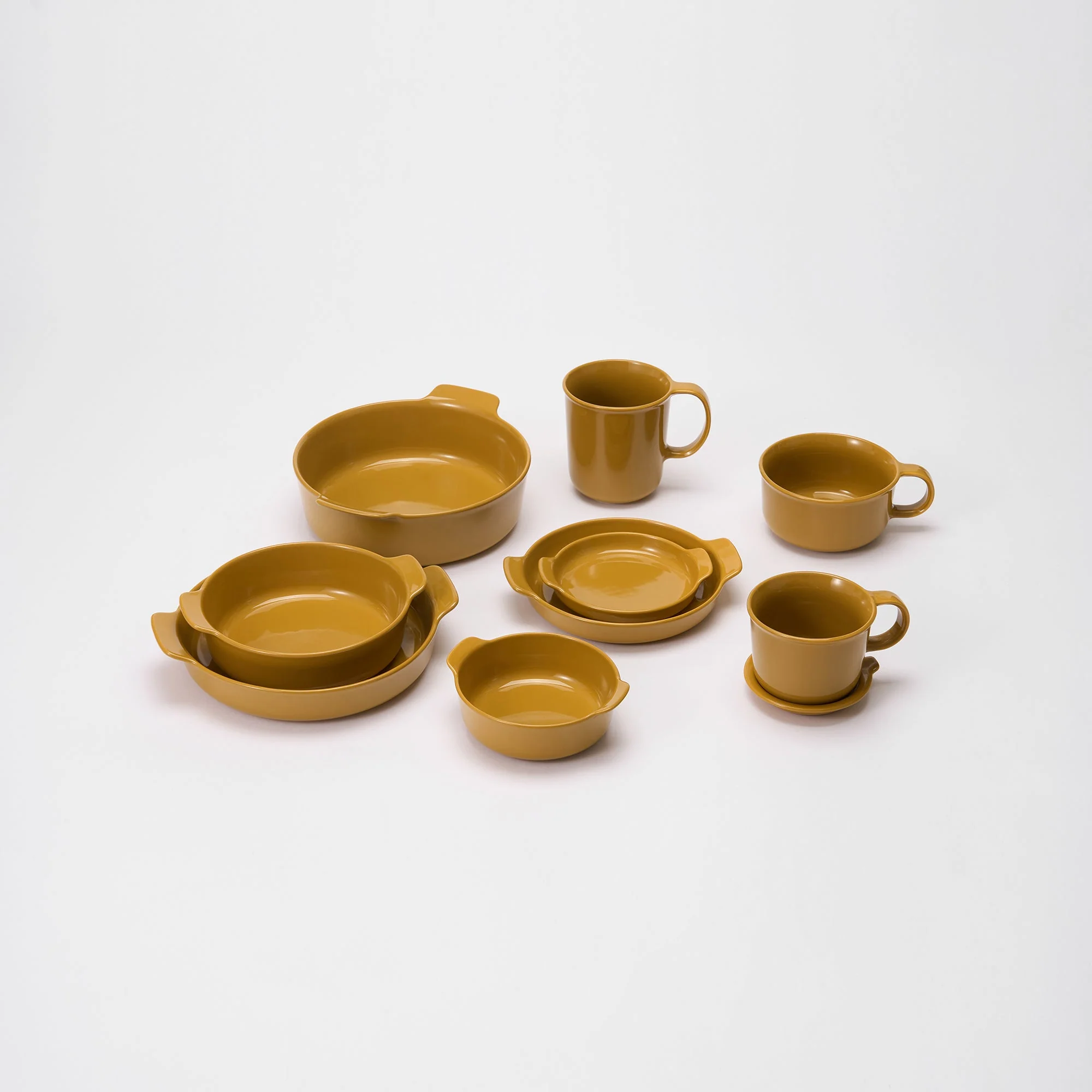 Stoneware Plate (Dia. 5") - Mustard Yellow - Image 7