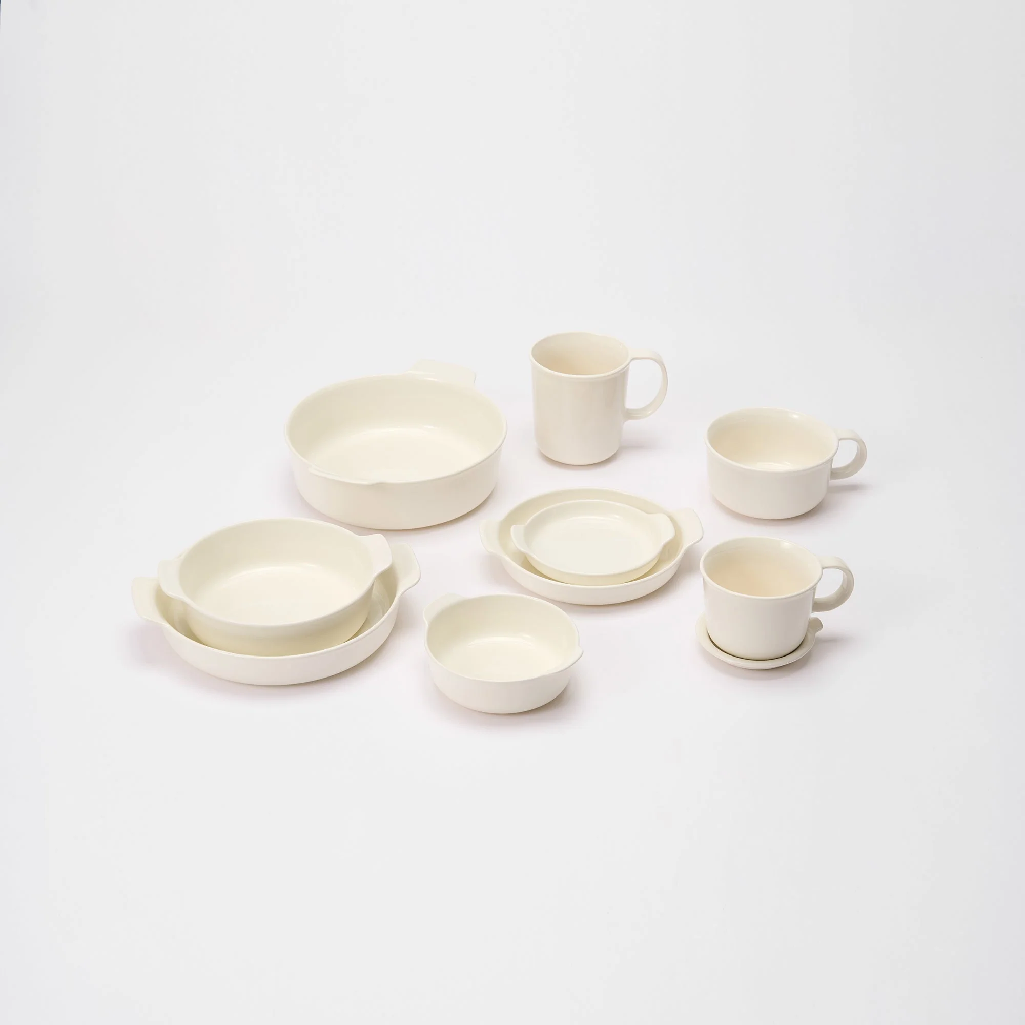 Stoneware Plate (Dia. 6.7") - Off White - Image 7