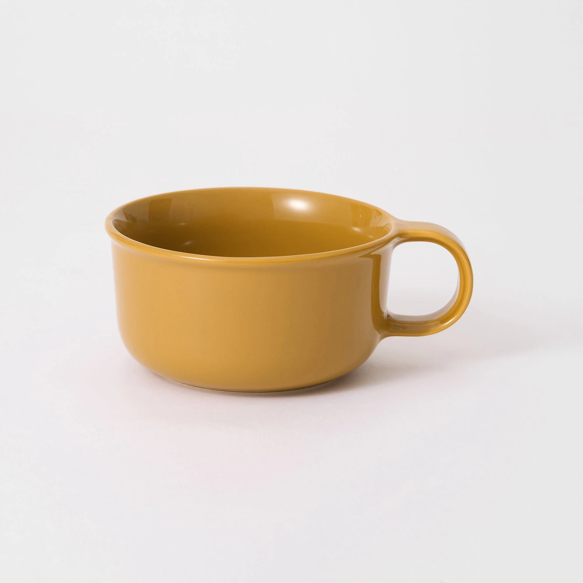 Stoneware Soup Mug Cup - Mustard Yellow - Image 2
