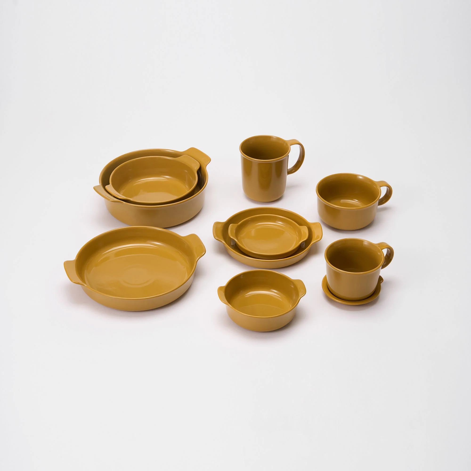 Stoneware Soup Mug Cup - Mustard Yellow - Image 9