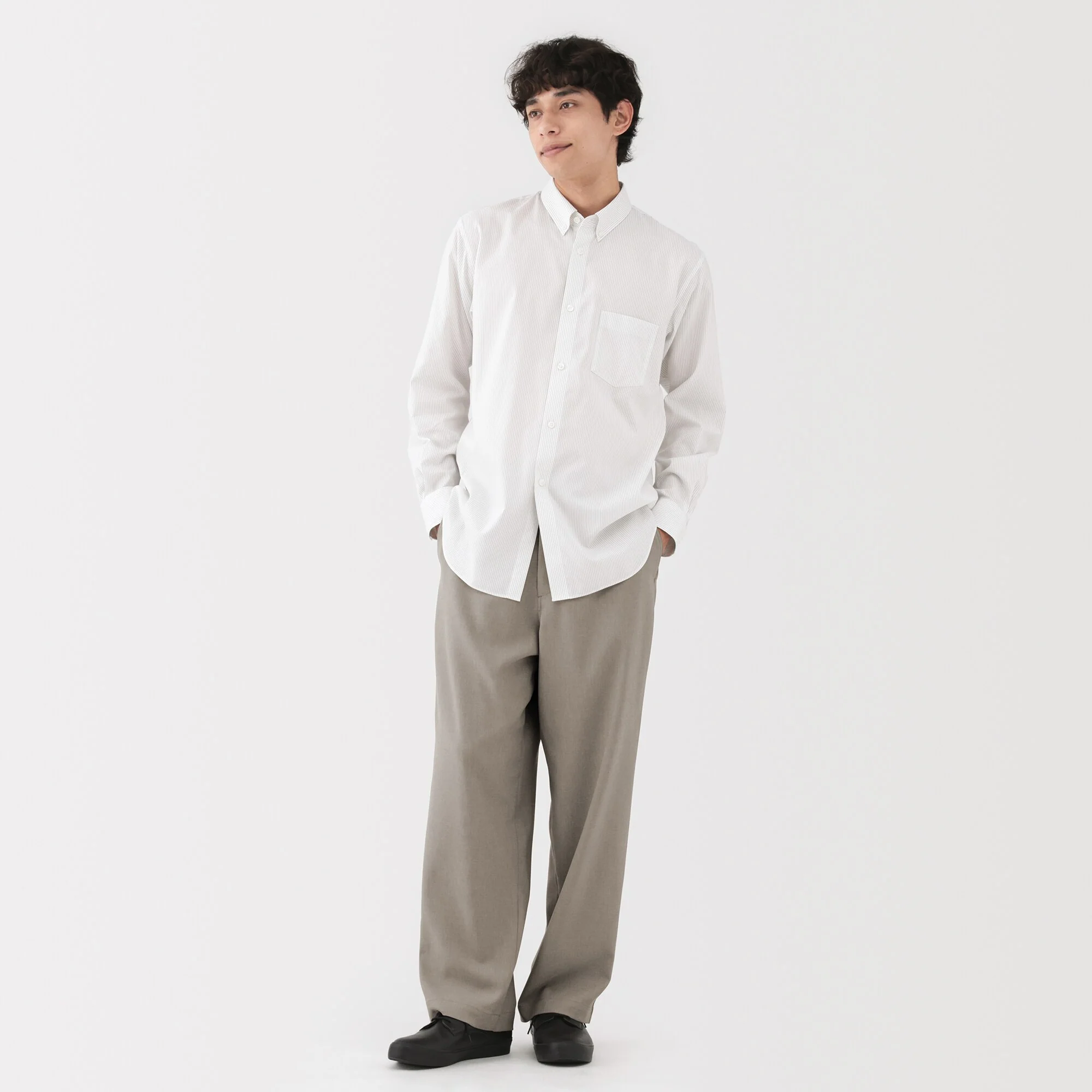 Stretch Wide Trousers
