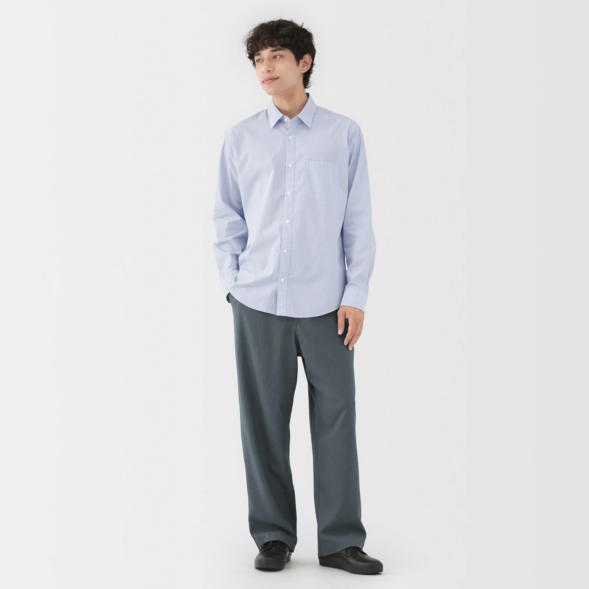 Stretch Wide Trousers - Image 24