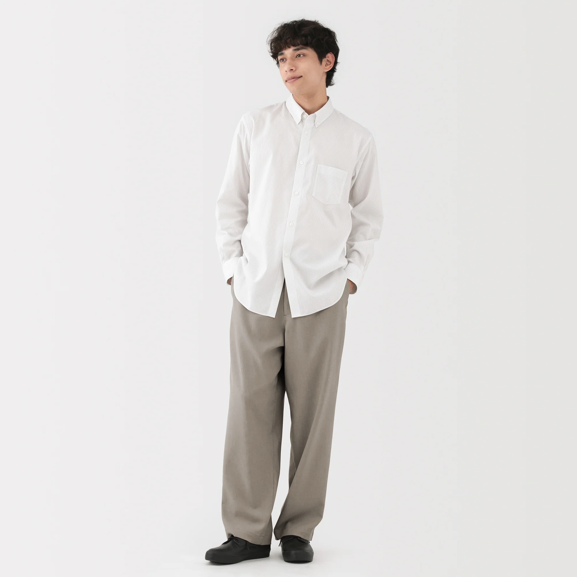 Stretch Wide Trousers - Image 4