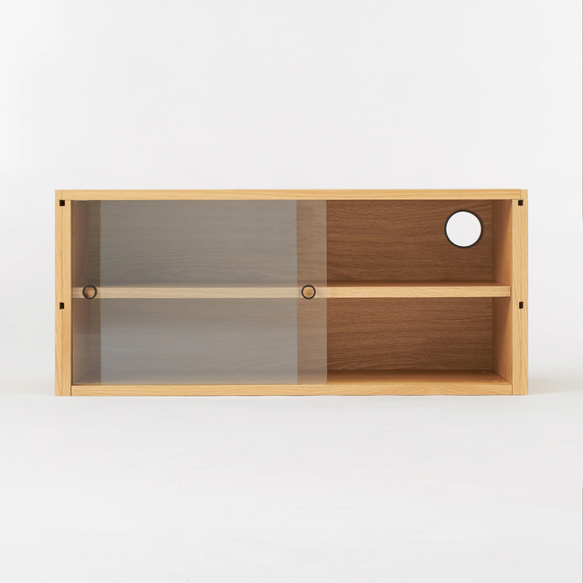 SUS Shelving Unit - Box with Glass Door - Oak - Image 10