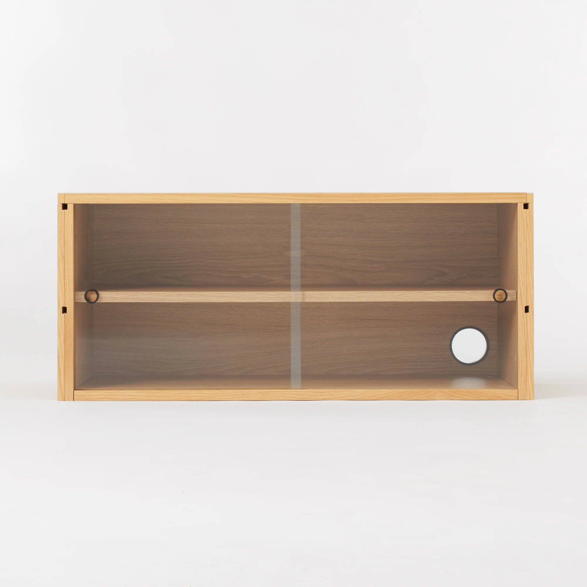 SUS Shelving Unit - Box with Glass Door - Oak - Image 3