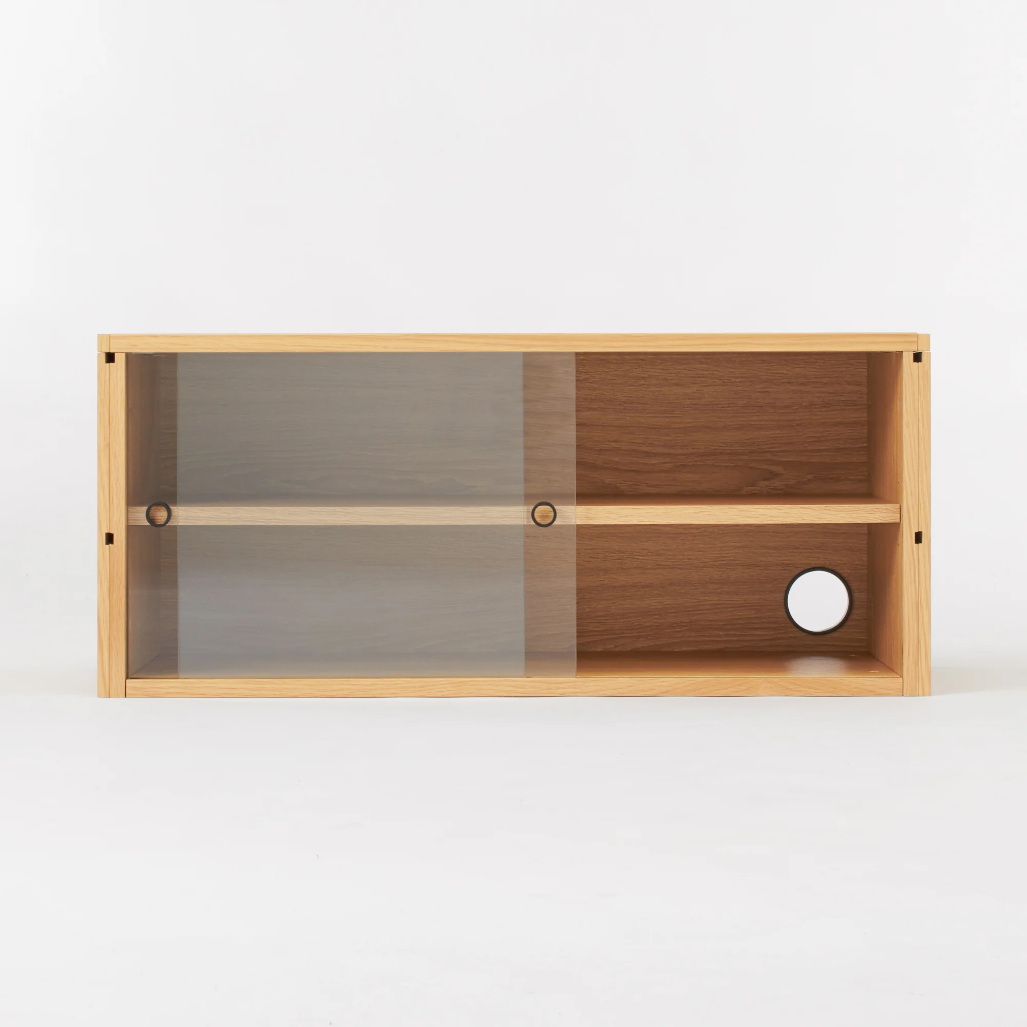 SUS Shelving Unit - Box with Glass Door - Oak - Image 7