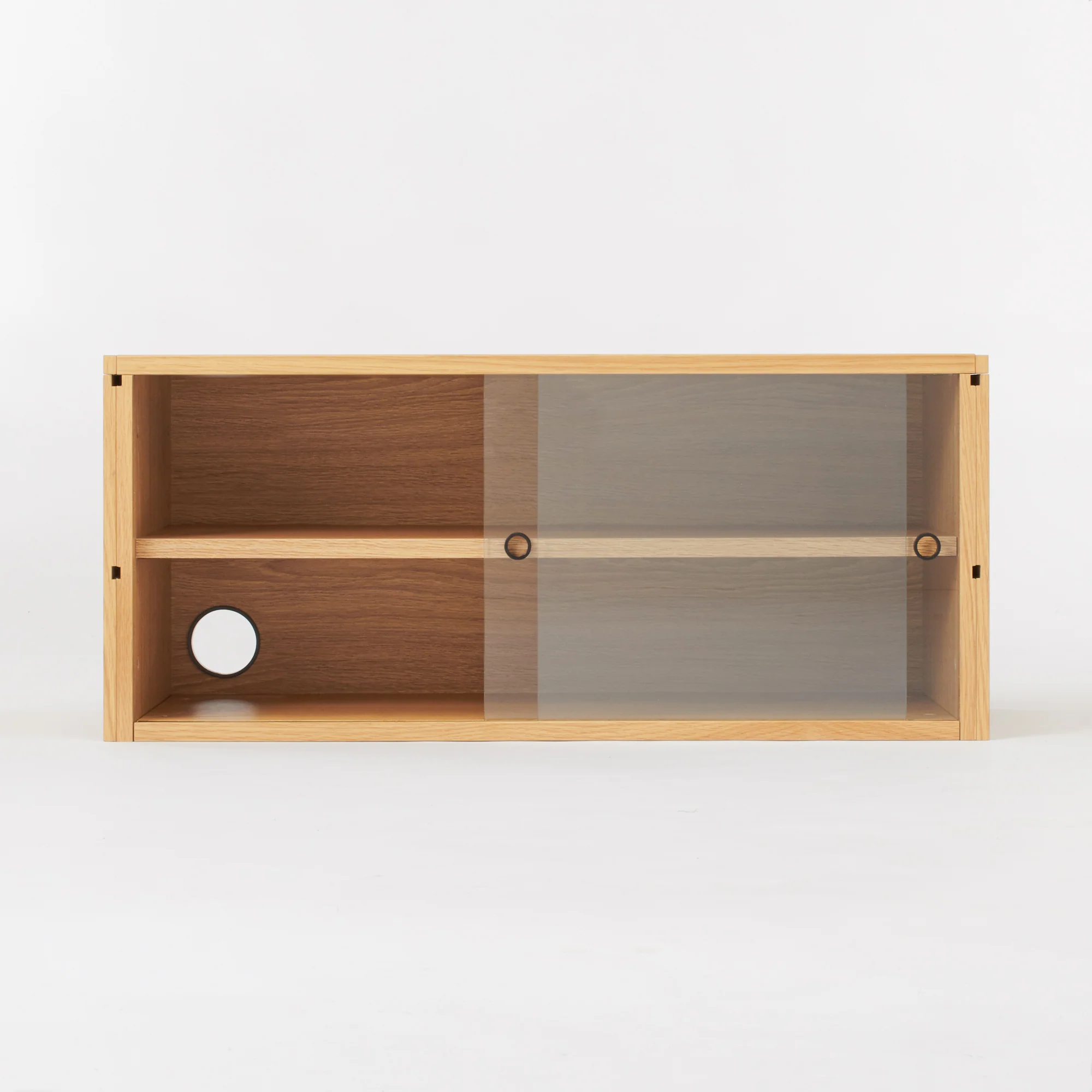 SUS Shelving Unit - Box with Glass Door - Oak - Image 8