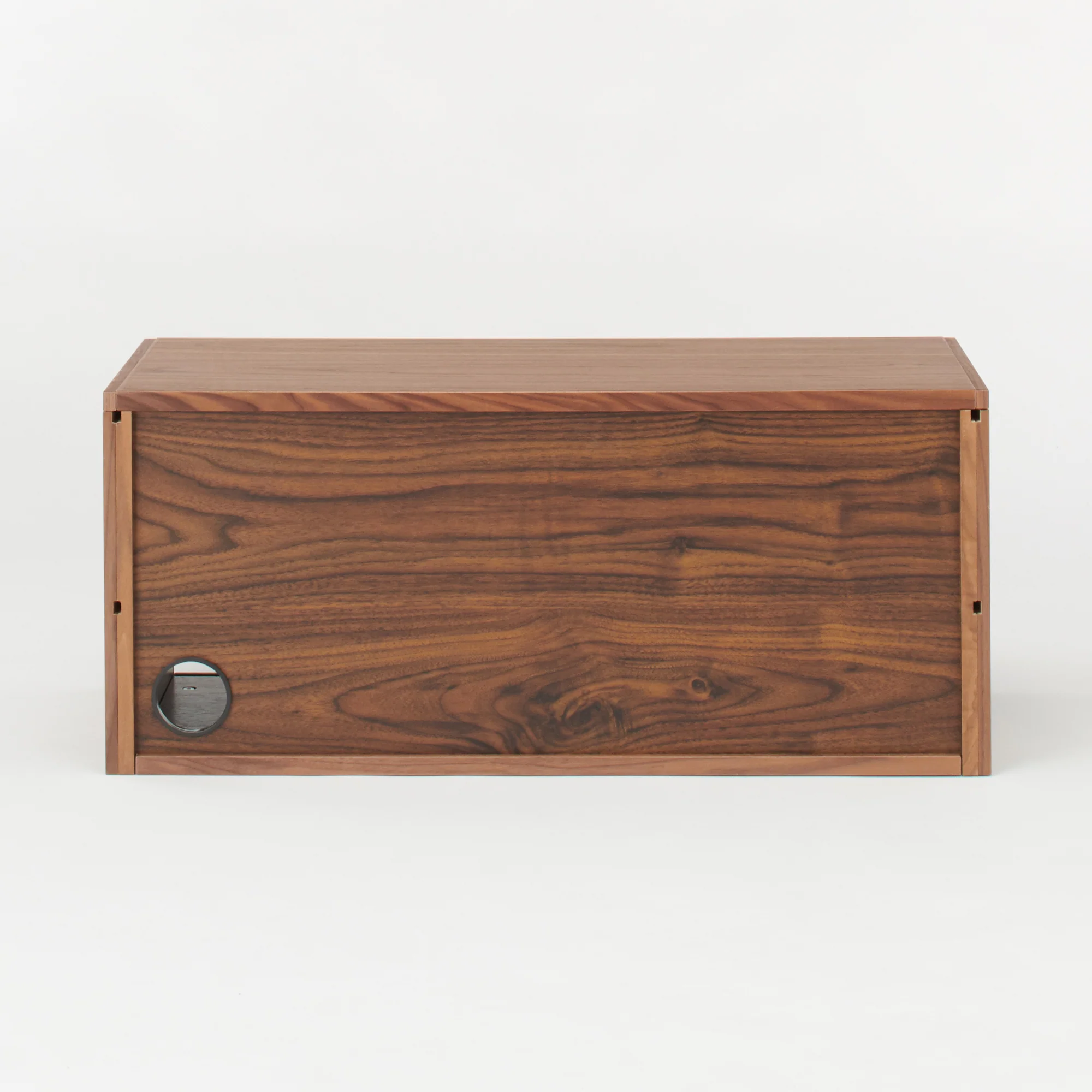 SUS Shelving Unit Box with Glass Door - Walnut - Image 7