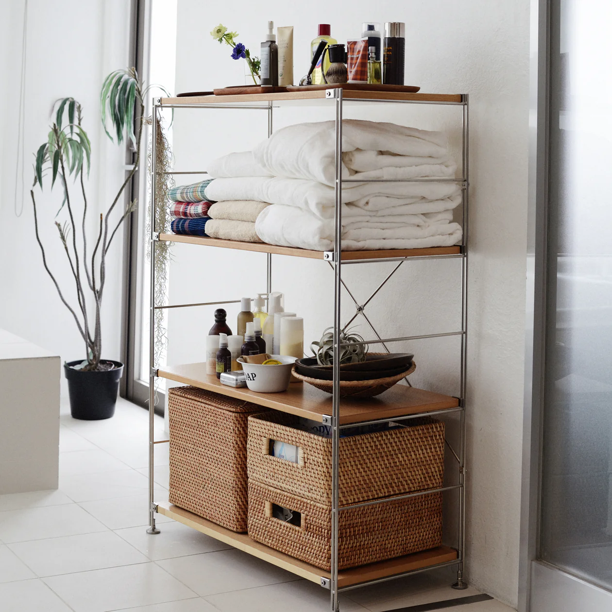 SUS Shelving Unit - Oak - Wide - Large - Image 6