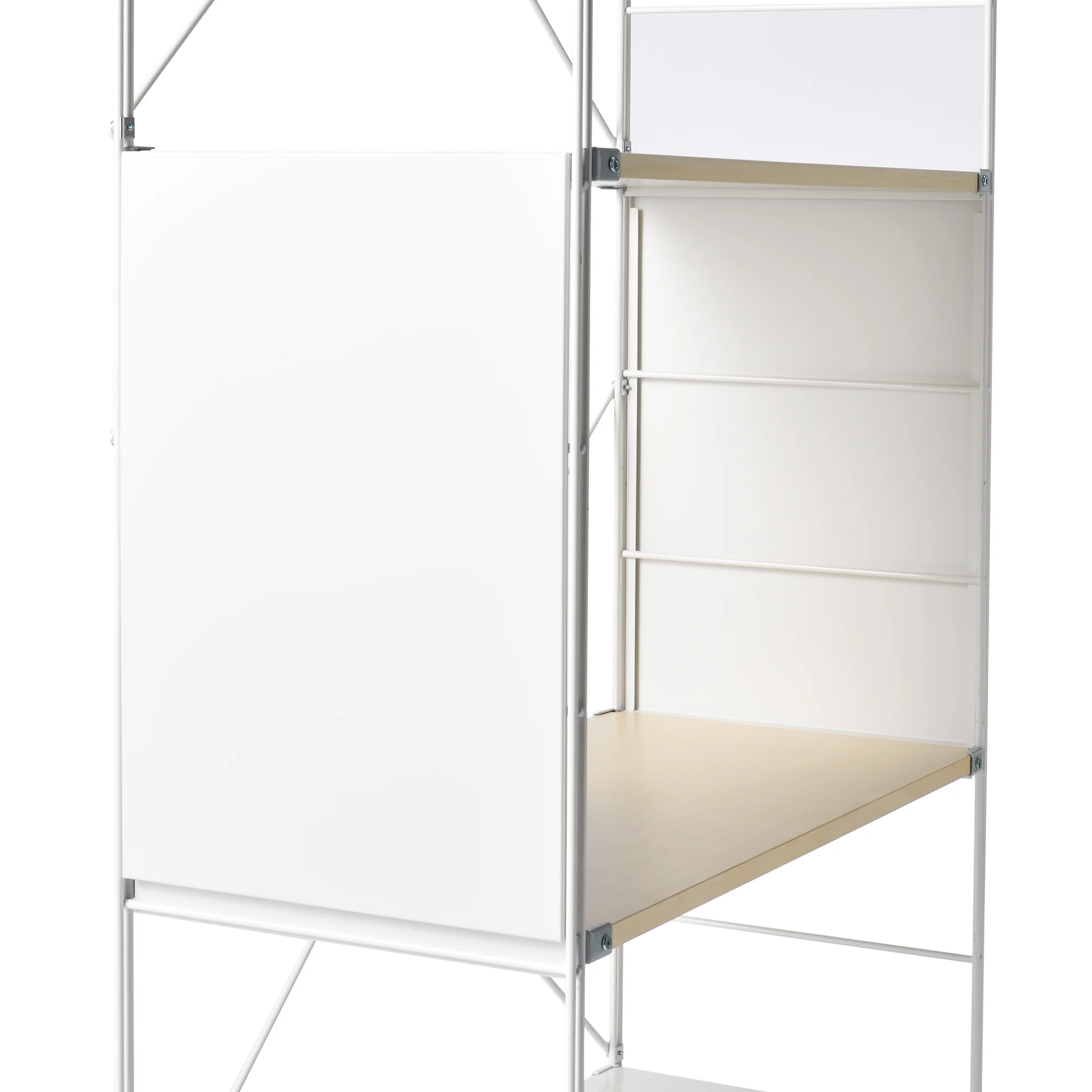 SUS Shelving Unit Side Panel - White Gray - Large