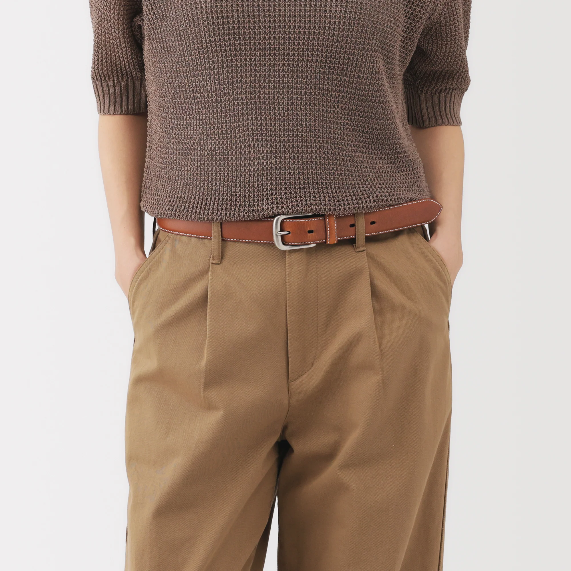 Tanned Leather Adjustable Belt - Image 31